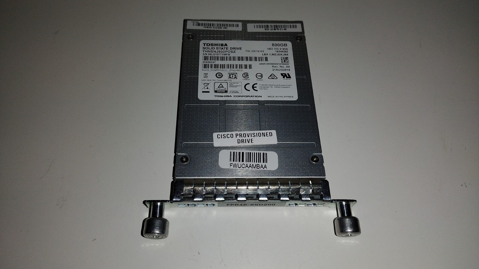 Cisco Firepower 4000 Series SSD Drive FPR4K-SSD200 800GB