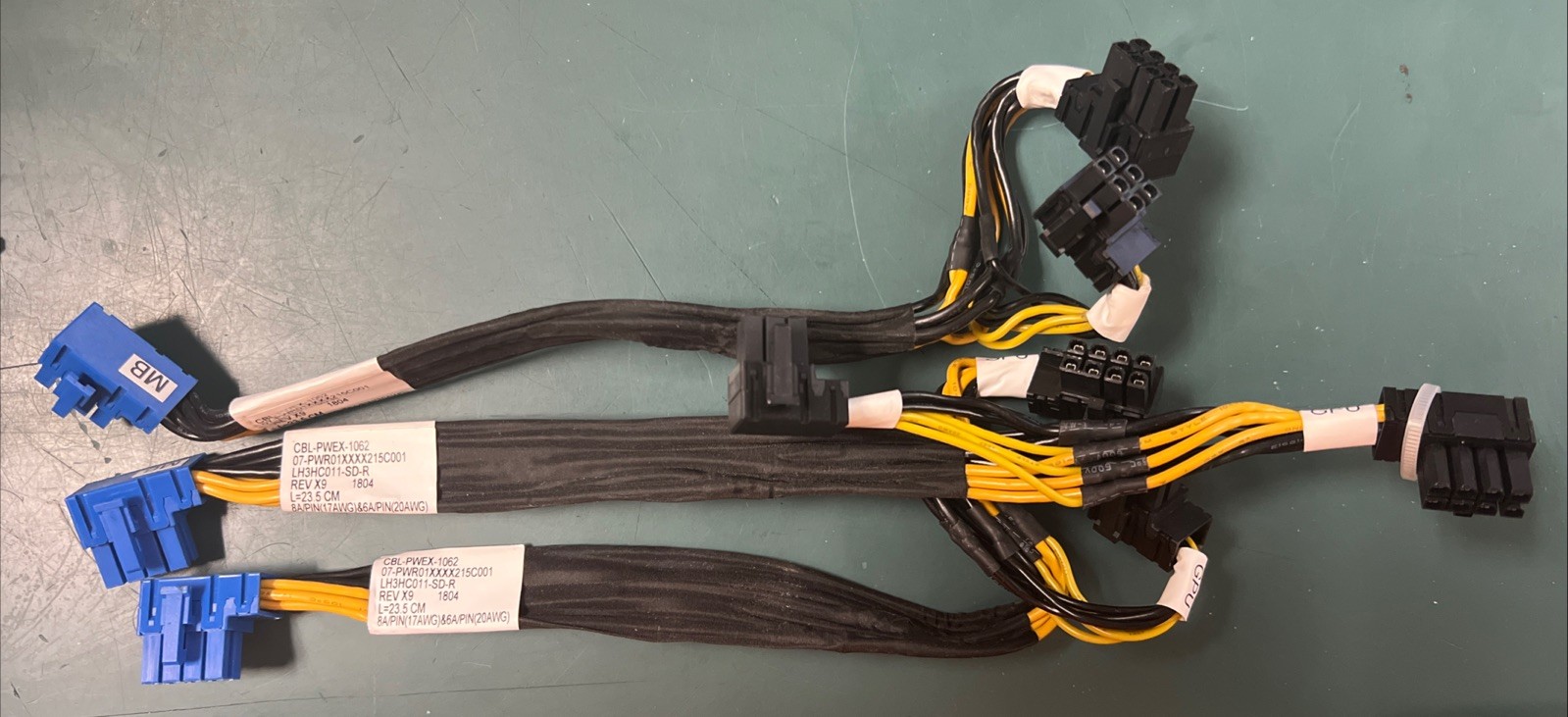 LOT OF 3 Supermicro CBL-PWEX-1062 - Power cable - 8 pin (2x4) internal power