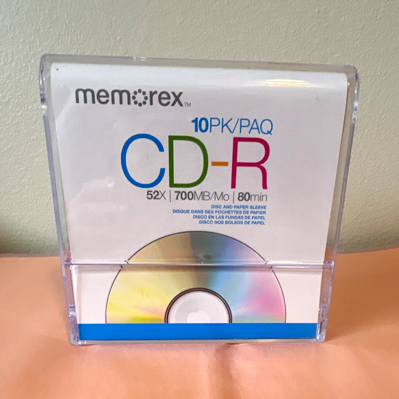 Memorex CD-R Recordable 10PK/PAQ 52x 700MB 80min Standard Jewel Case