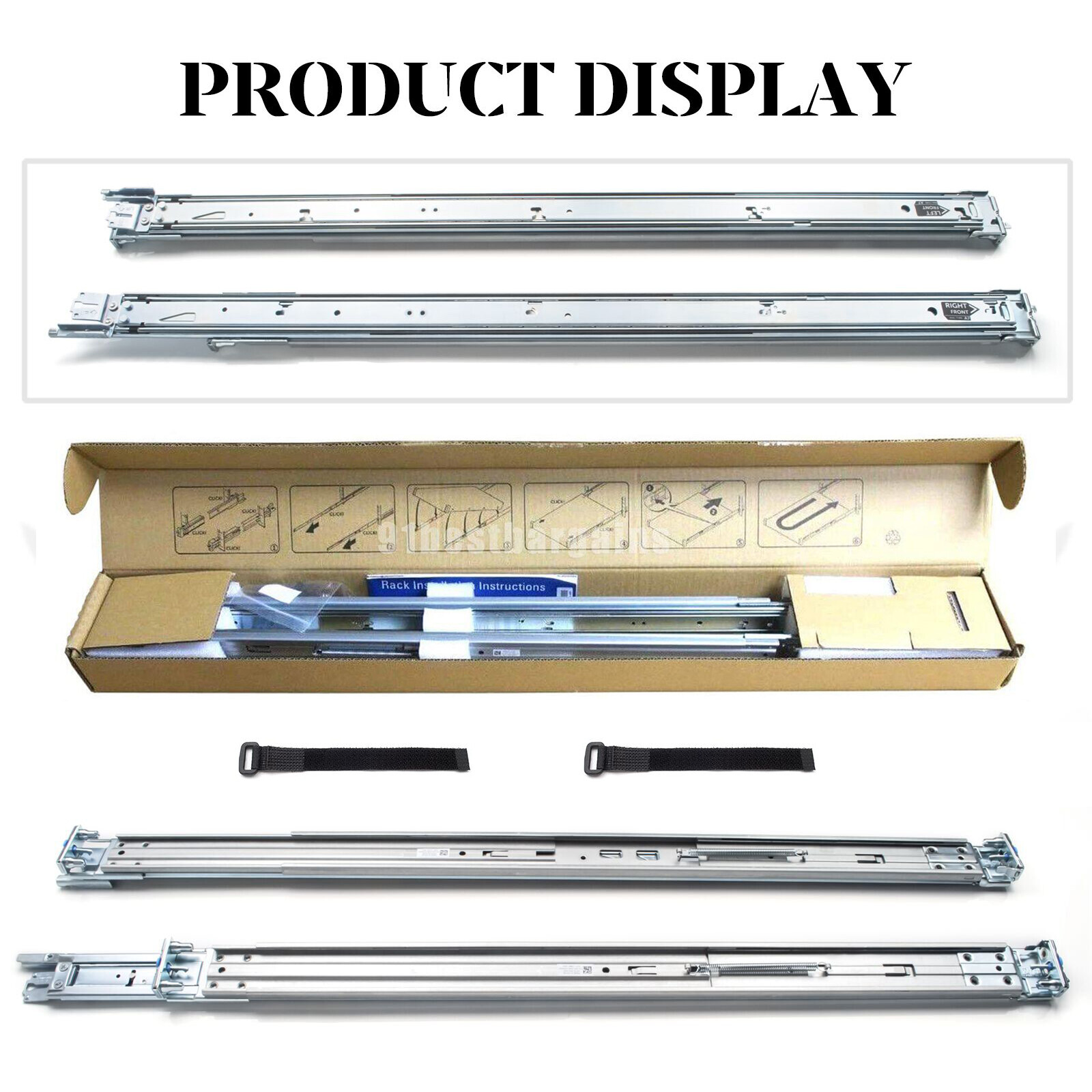 081WCD Dell R320 R330 R420 R430 R620 R630 R640 Sliding Ready Rack Rails II