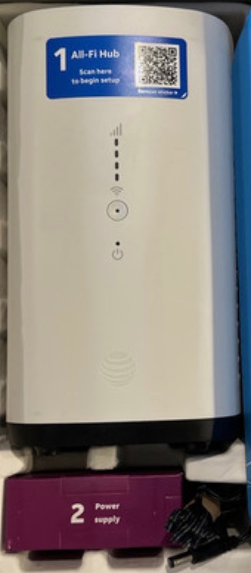 AT&T BGW320-505 Modem Router Combo Wireless 2 LAN Ports Ethernet USB SFP White