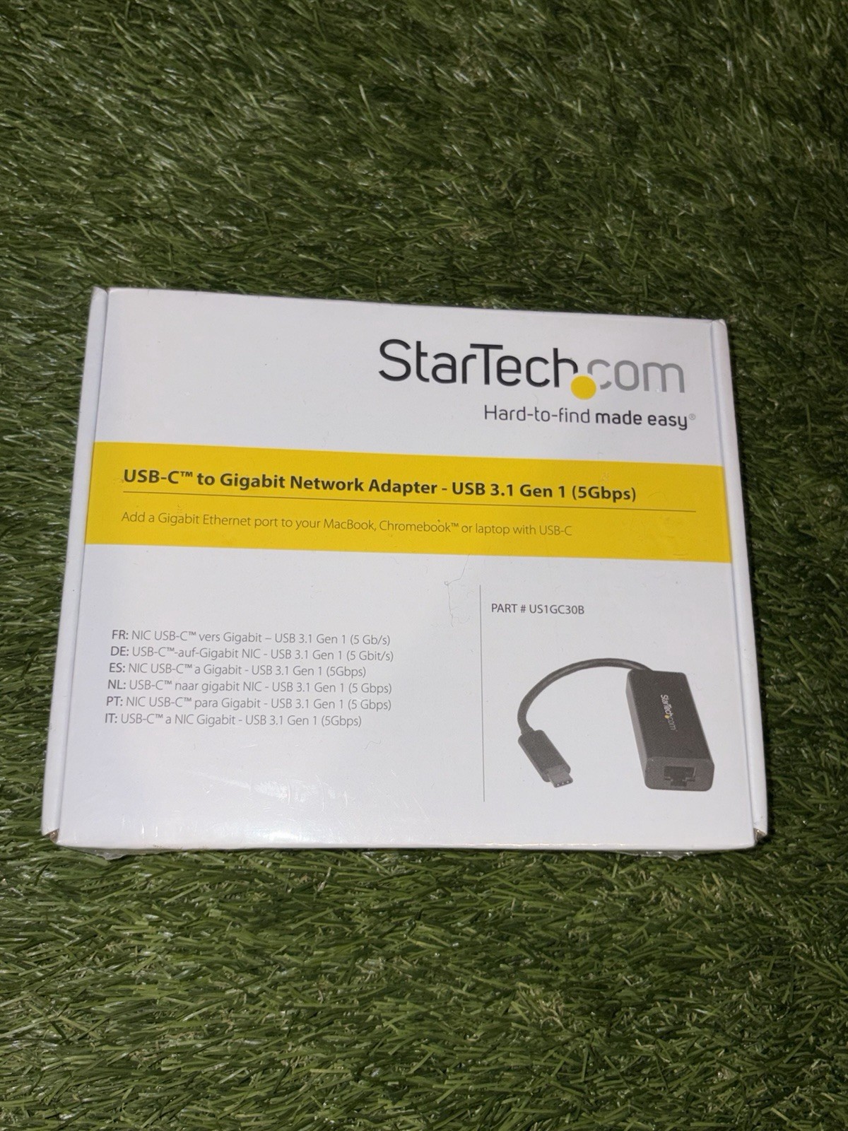 StarTech.com USB-C to RJ-45 Gigabit Ethernet Adapter USB 3.1 Gen 1 Black
