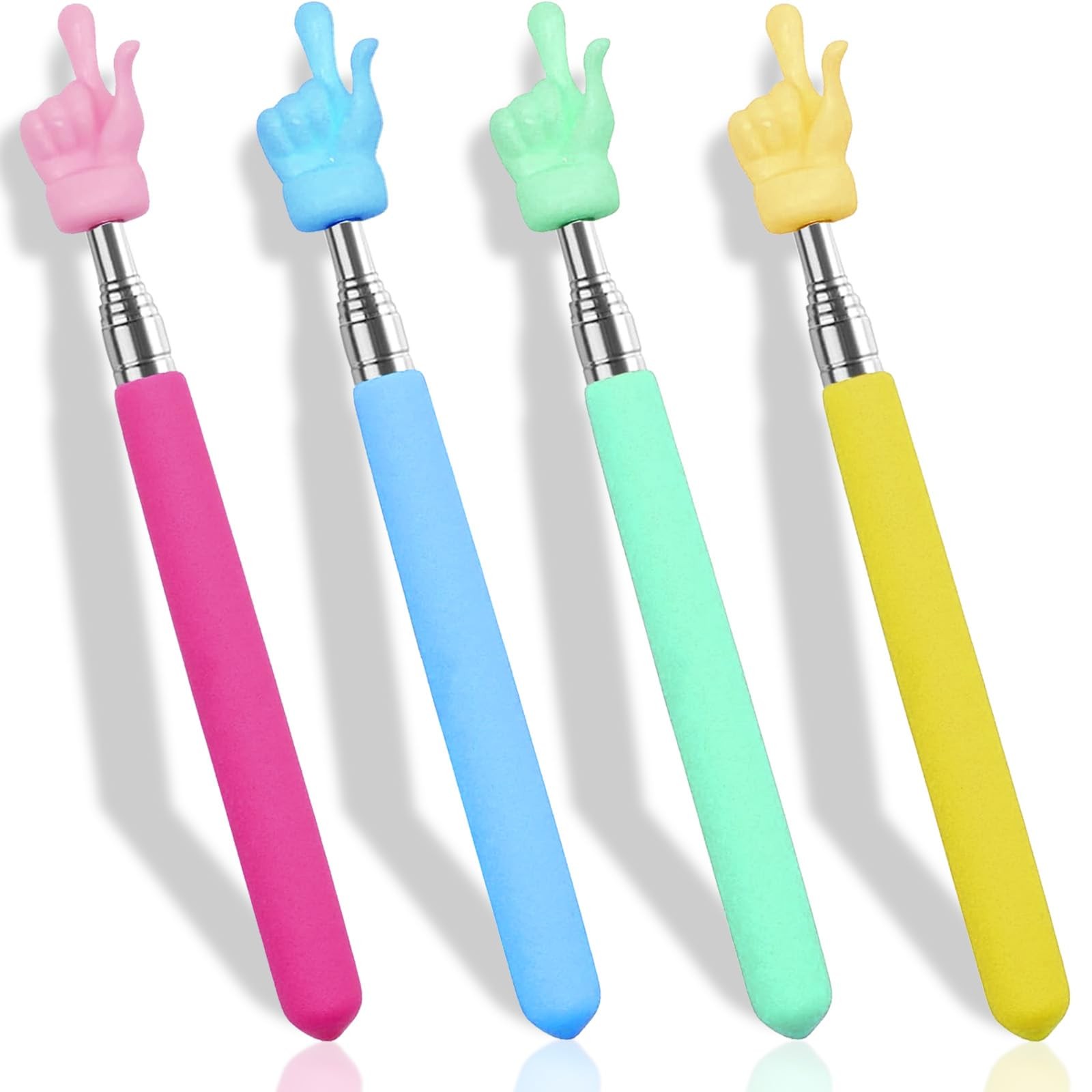 HungGato 4PCS Retractable Teacher Pointer for Classroom Kids Reading, Mini... 