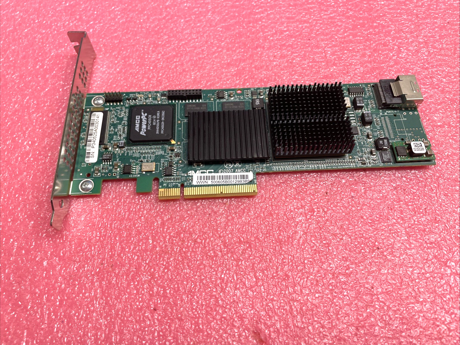 LSI AMCC PowerPC PPC405CR 9690SA-4I SAS SATA  Controller.