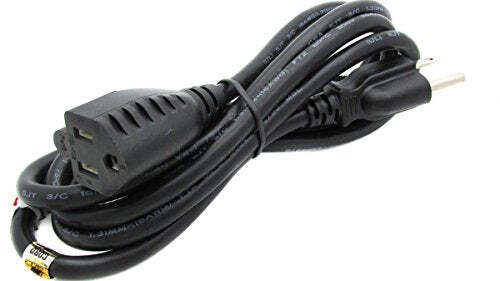 25FT Power Extension Cord Black Outdoor Direct Burial Certified AC Power NEMA