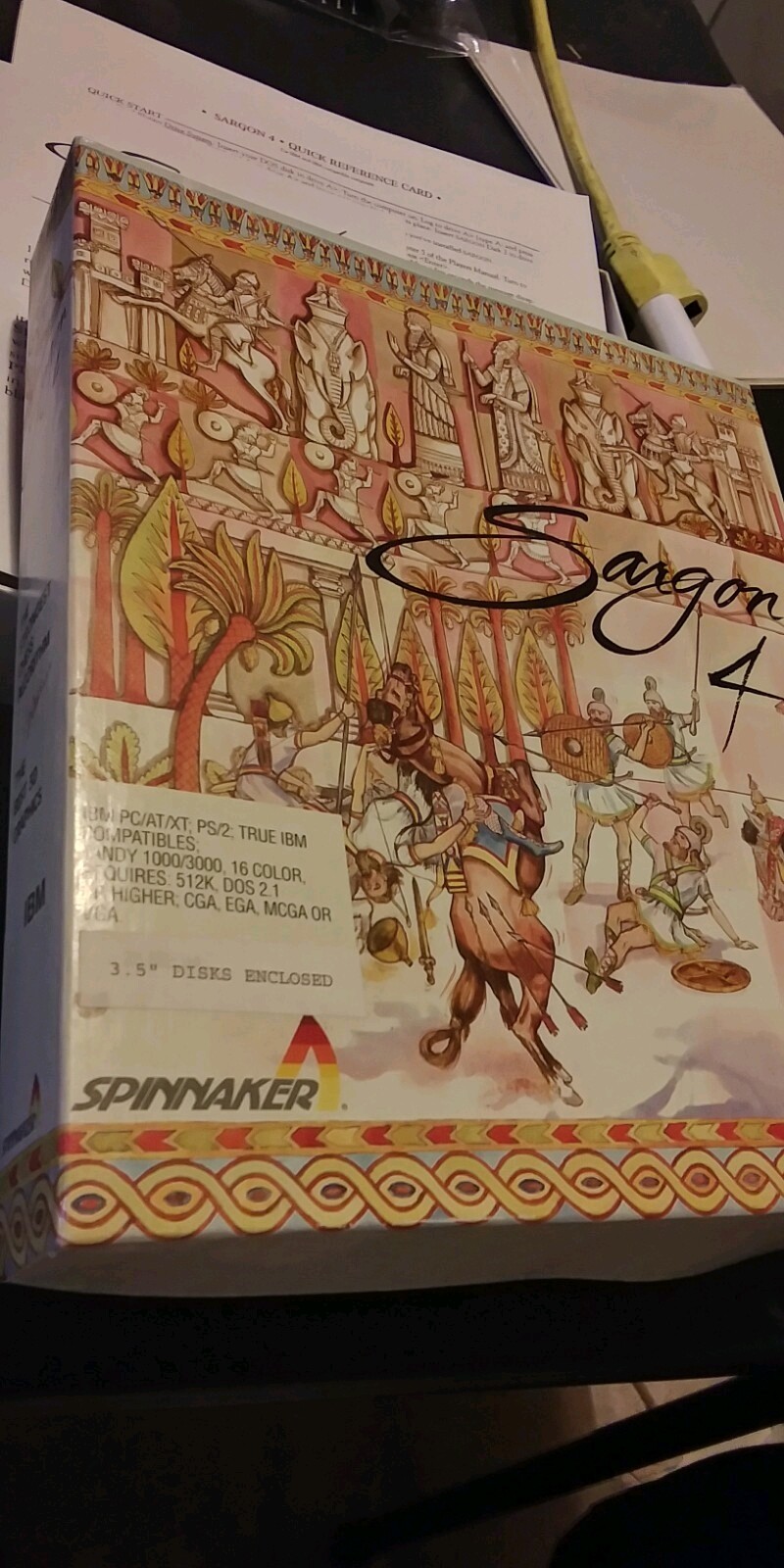 SARGON 4.  VINTAGE 3.5" GAME  IBM