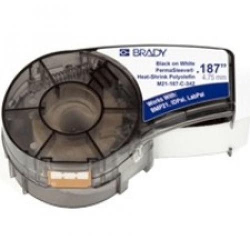 BRADY PERMASLEEVE HEAT SHRINK WIRE AND CABLE LABELS WITH RIBBON FOR M21 PRINTERS