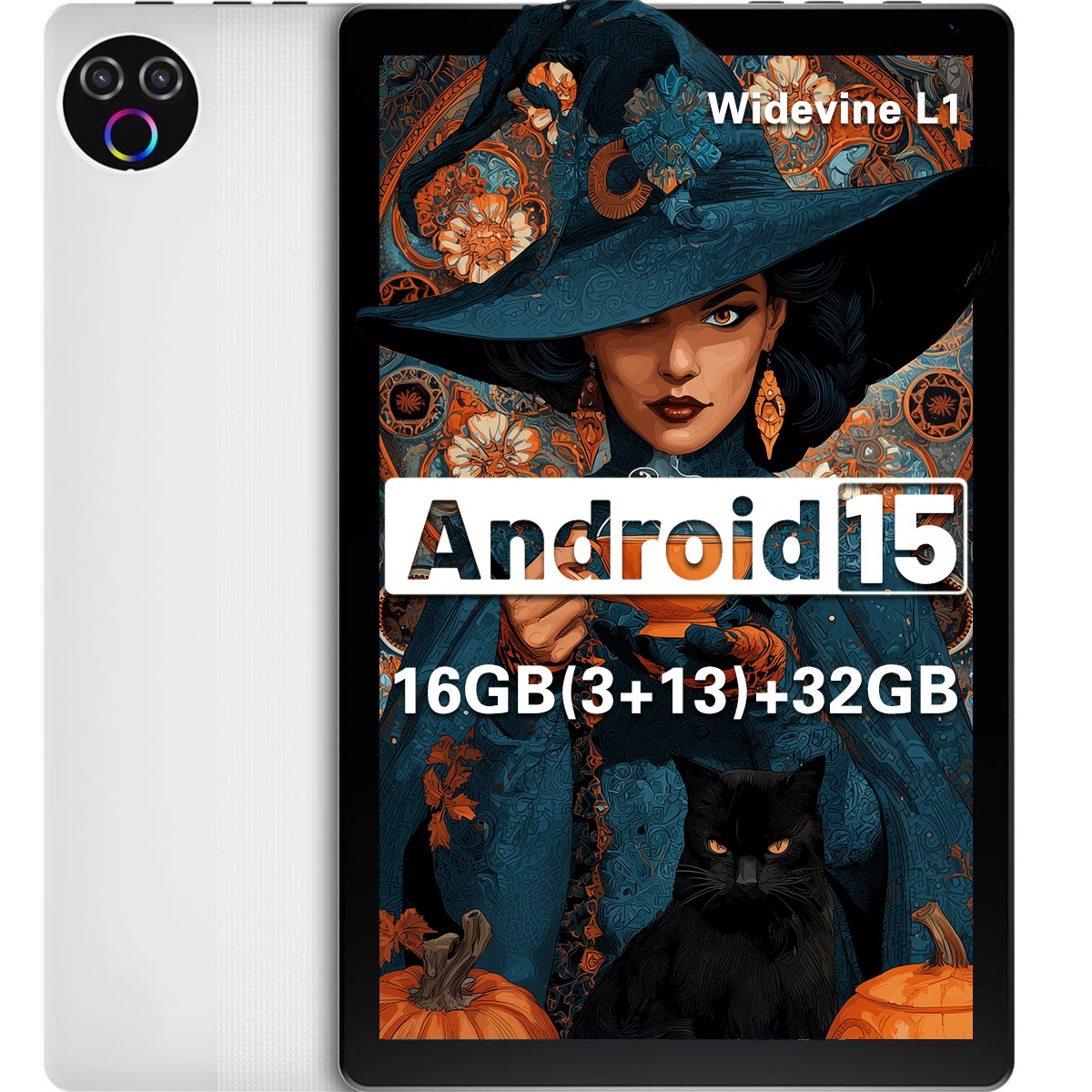 Tablet 10 Inch Android 15 OS GMS Tablets PC 1.8 GHz 5-Core 16GB+32GB (1TB TF)
