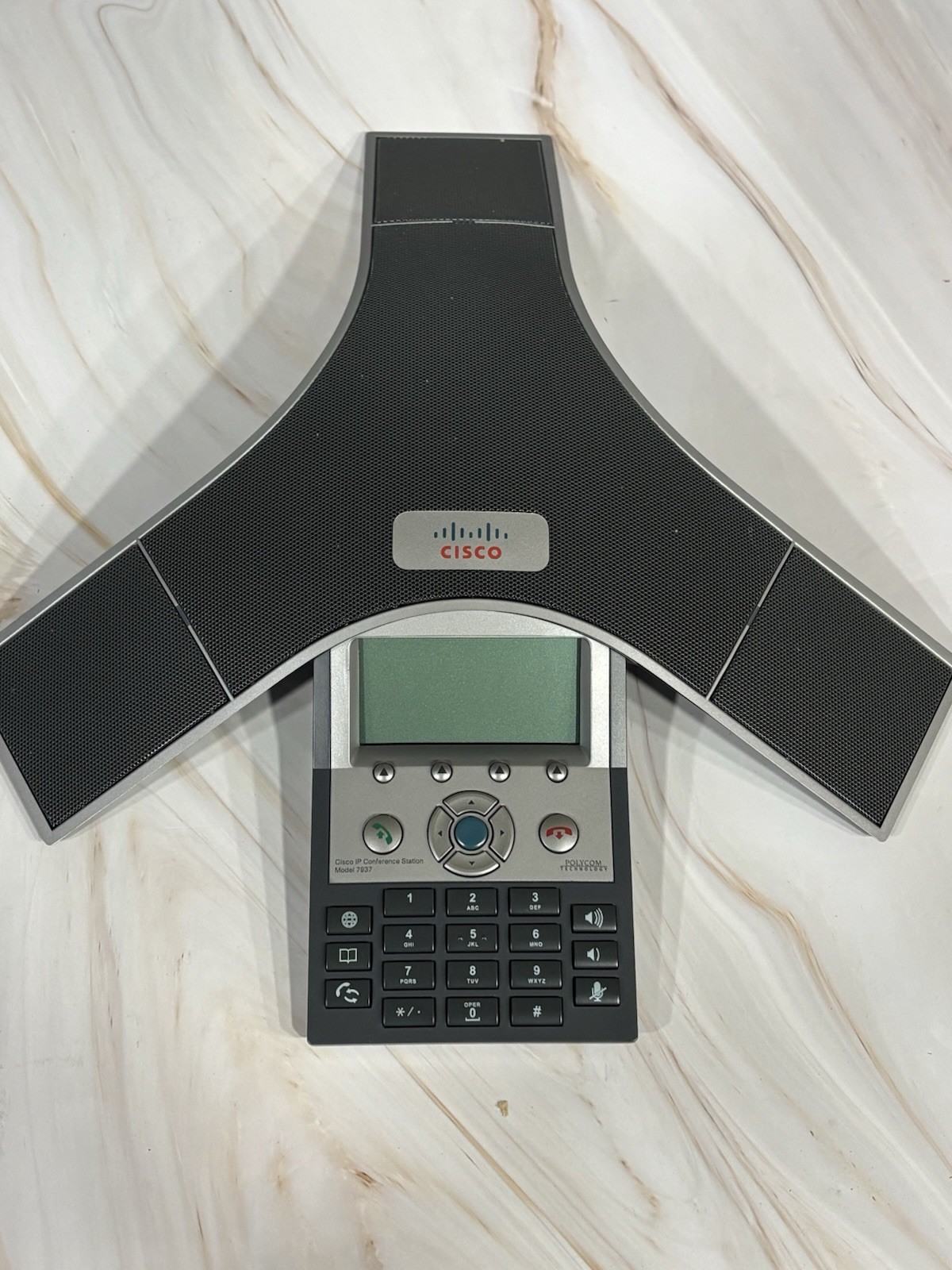 Cisco CP-7937G Polycom Technology IP Unified Conference Station Phone VolP LAN