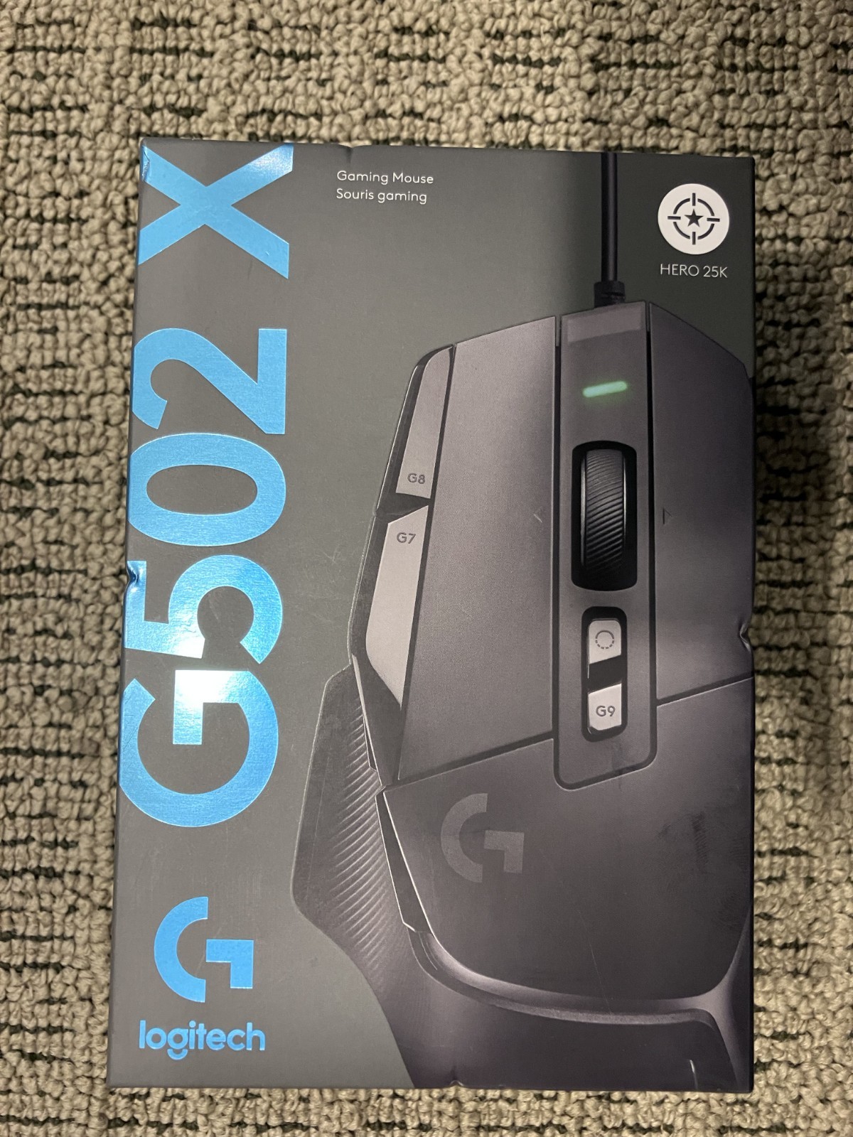 NEW IN BOX Logitech G502 X Wired Gaming Mouse Black Hero 25K 