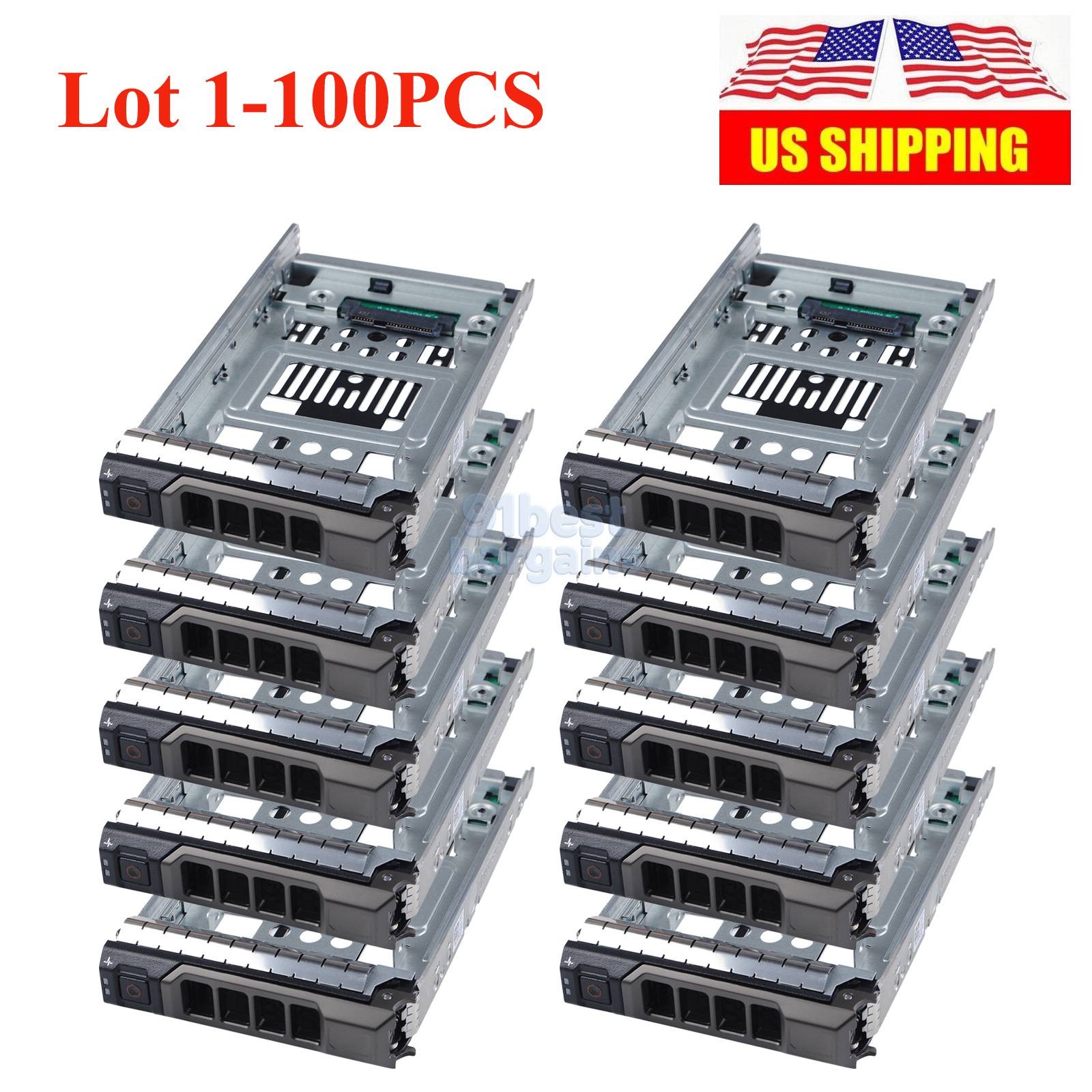 Lot For Dell R720 R730 T620 3.5" HDD Tray With 2.5" SSD Adapter F238F 654540