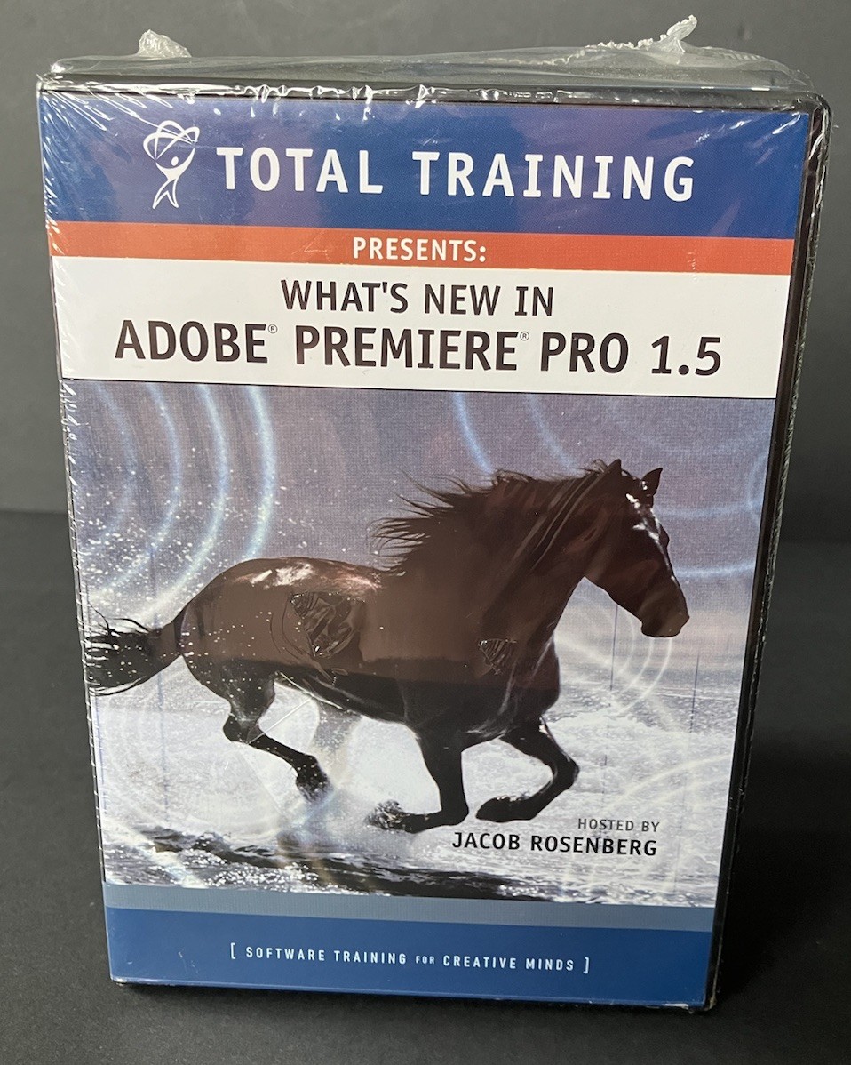 Total Training For Adobe Premier Pro Set 1 ,2 & 3 and what's new in Adobe ..DVD