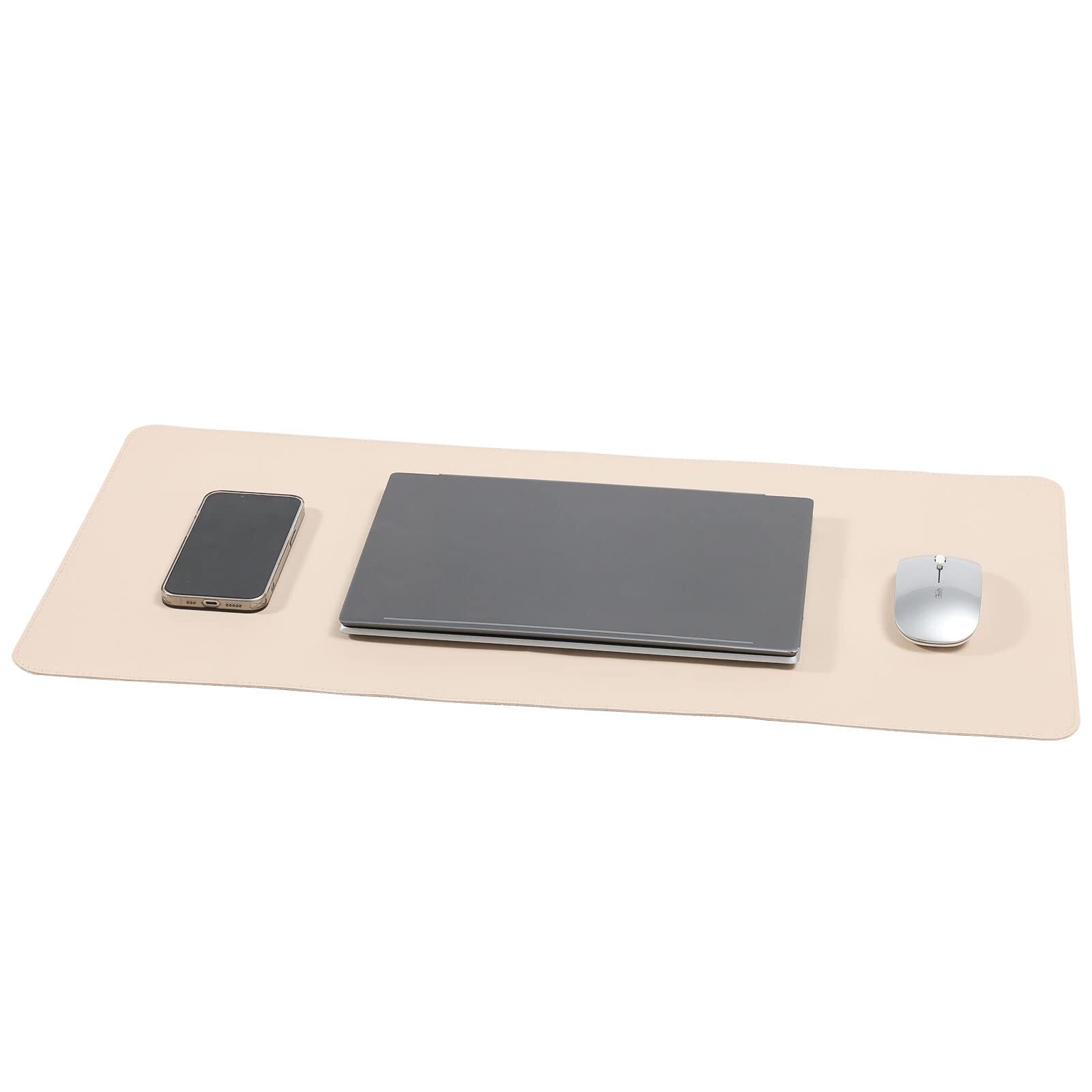 Desk Blotter Pad,27x13 inch PU Leather Computer Mouse Mat,Non-Slip Waterproof...