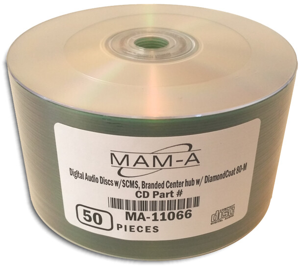 50-Pak DIGITAL-AUDIO CDR-DA 80-Min CD-Rs by MAM-A (Mitsui)  Mitsui 11066