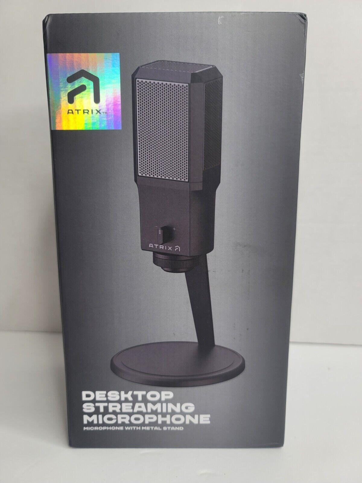 NEW Atrix Desktop USB Streaming Microphone & Metal Stand for PC Boxed Sealed