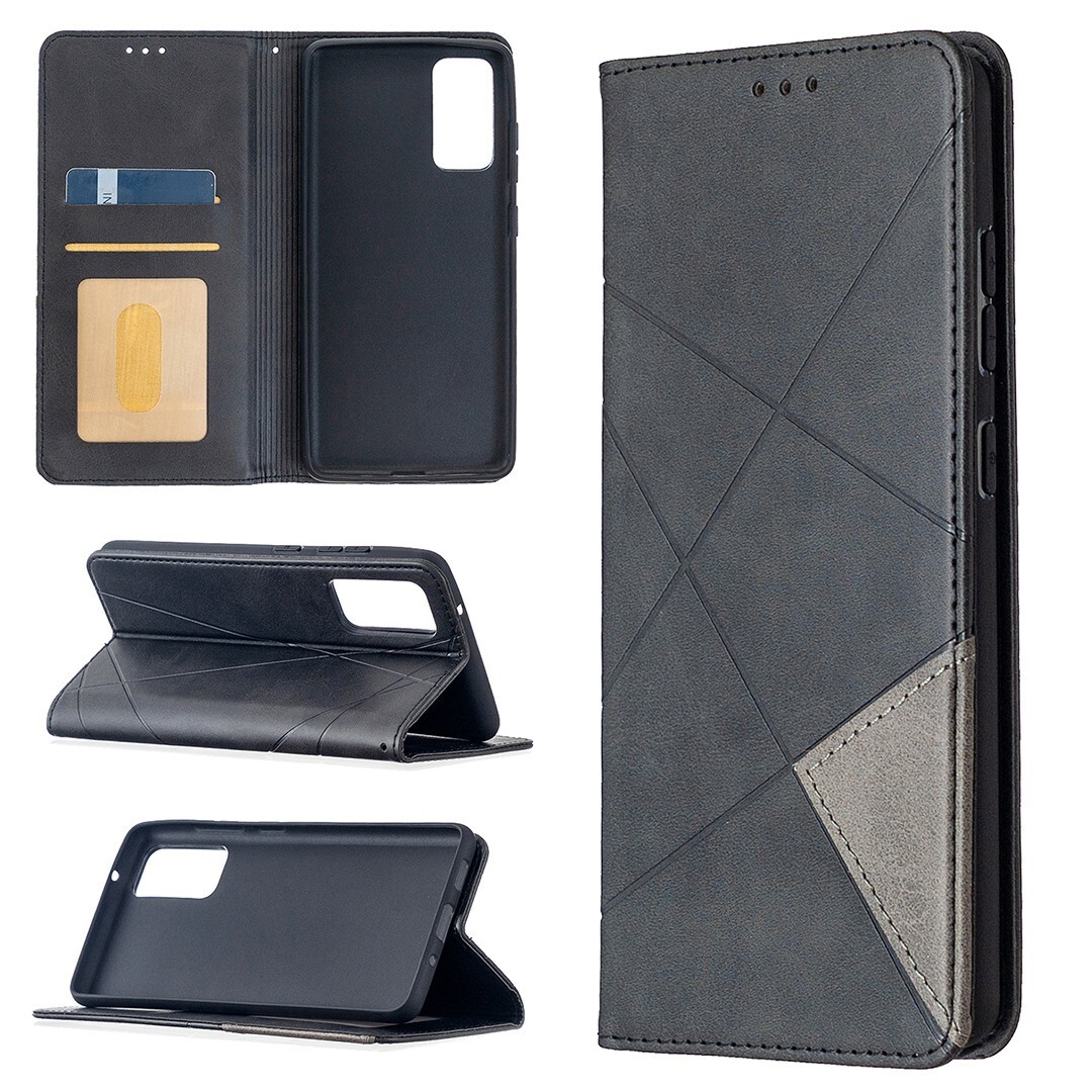Luxury Splice Leather Wallet Cover Case For S24 S25 S22 S23 S21 S20 Ultra S10