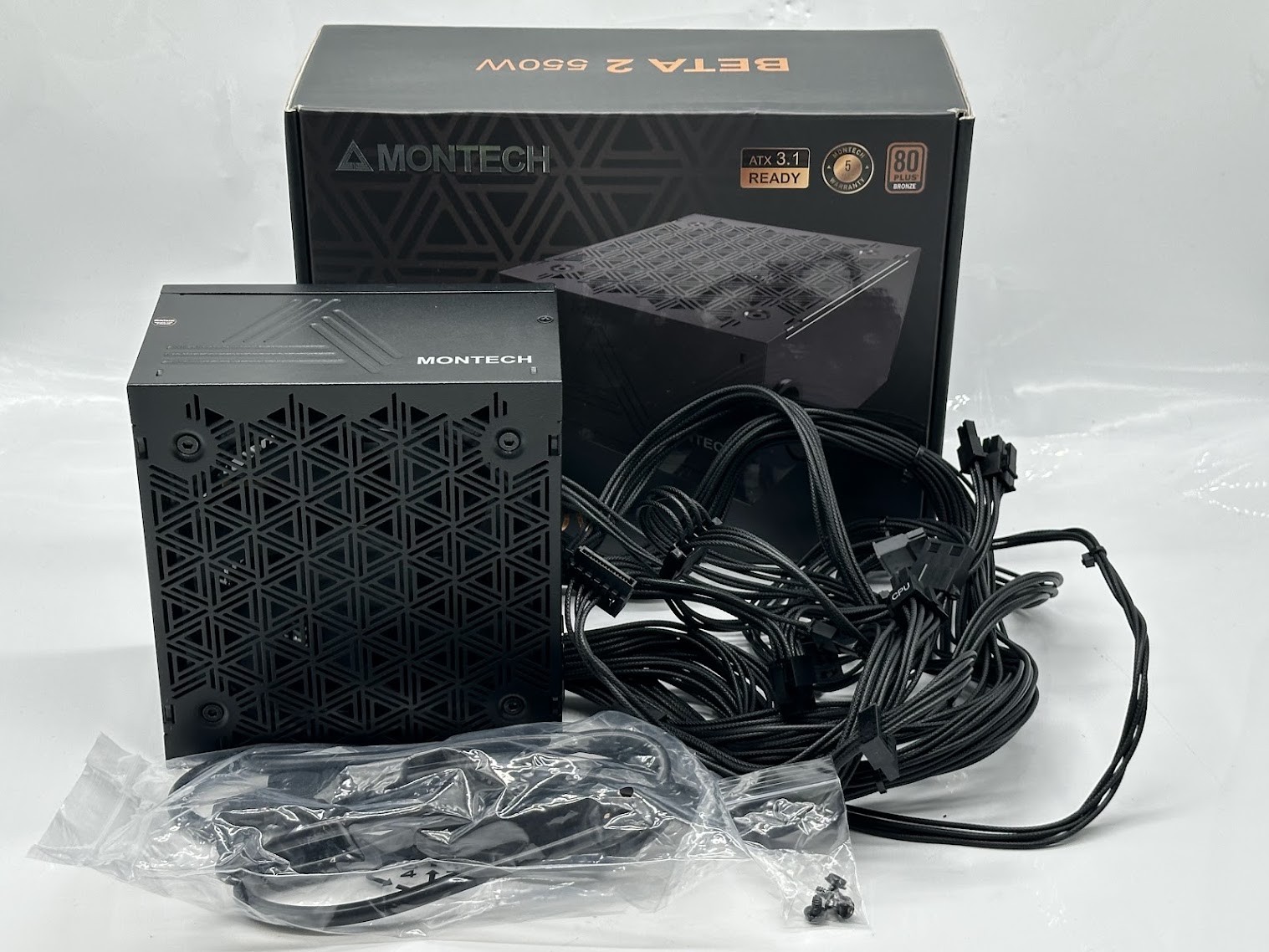 Montech BETA 2 550 Watt 80 Plus Bronze ATX Non-Modular Power Supply