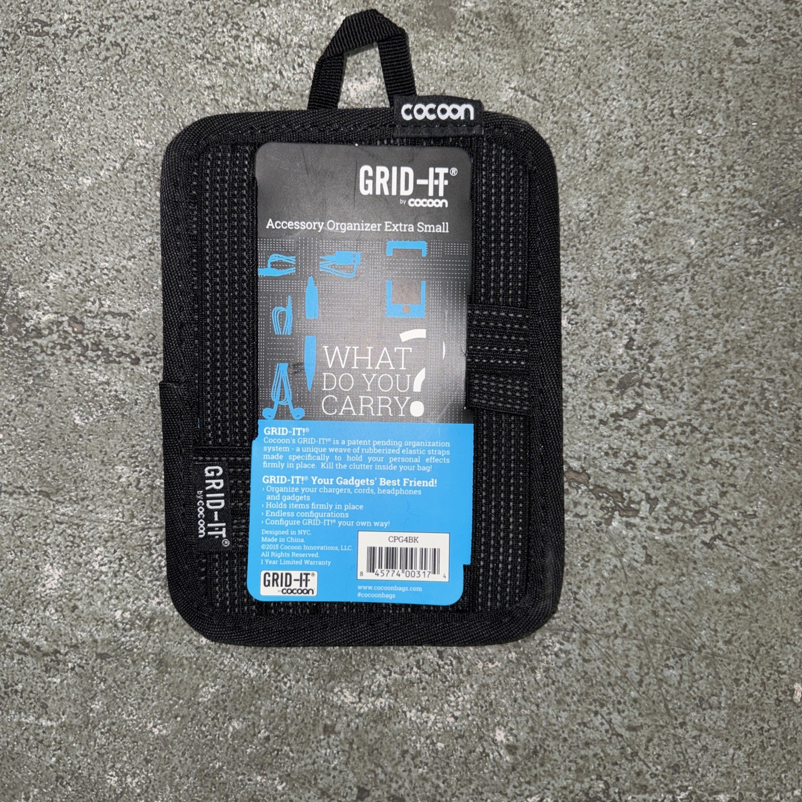 Cocoon Grid-It Accessory Organizer-CBG7BK-Small-New 4” x 6” 