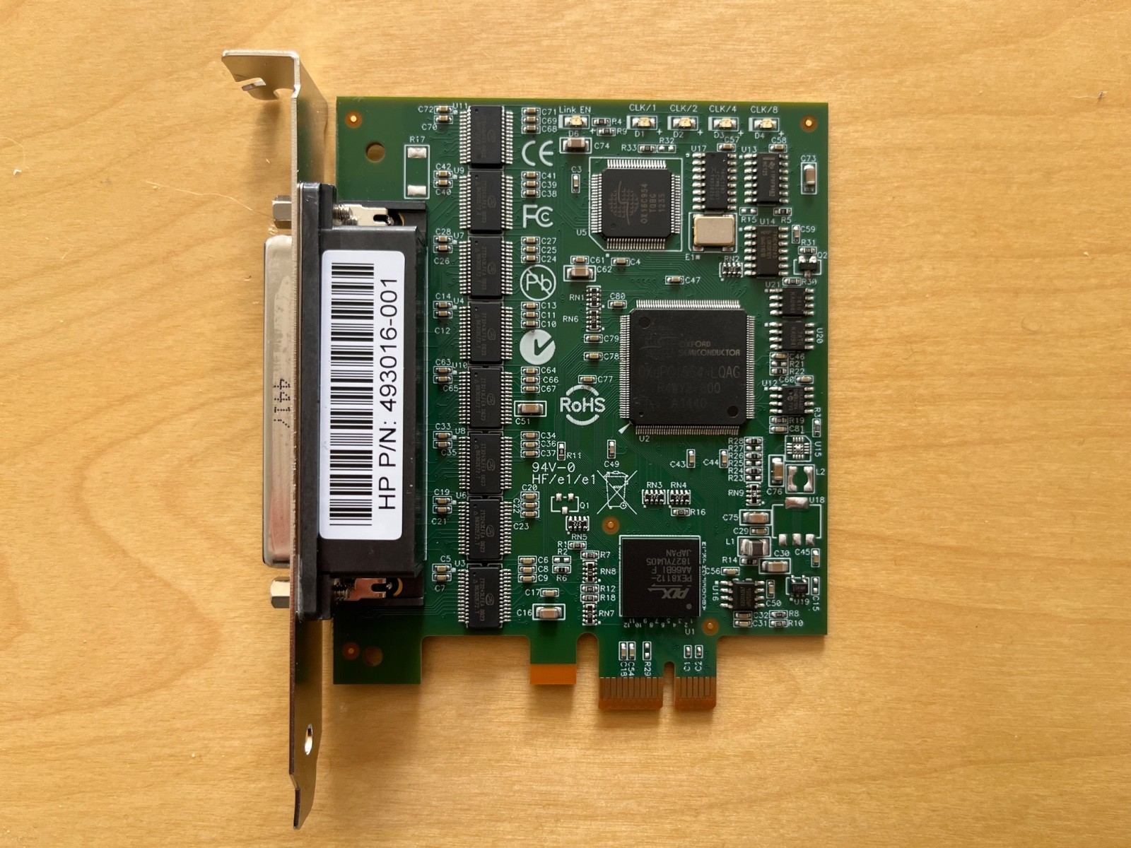 Axxon 8 Port RS232 PCI Express Controller Card | LF662KB REV E | P/N 493016-001