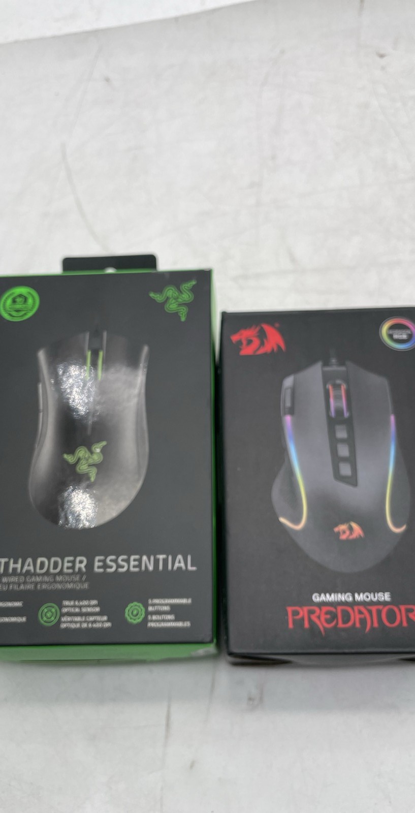 Razer DeathAdder Essential Wired Gaming Mouse Black Lot of 2