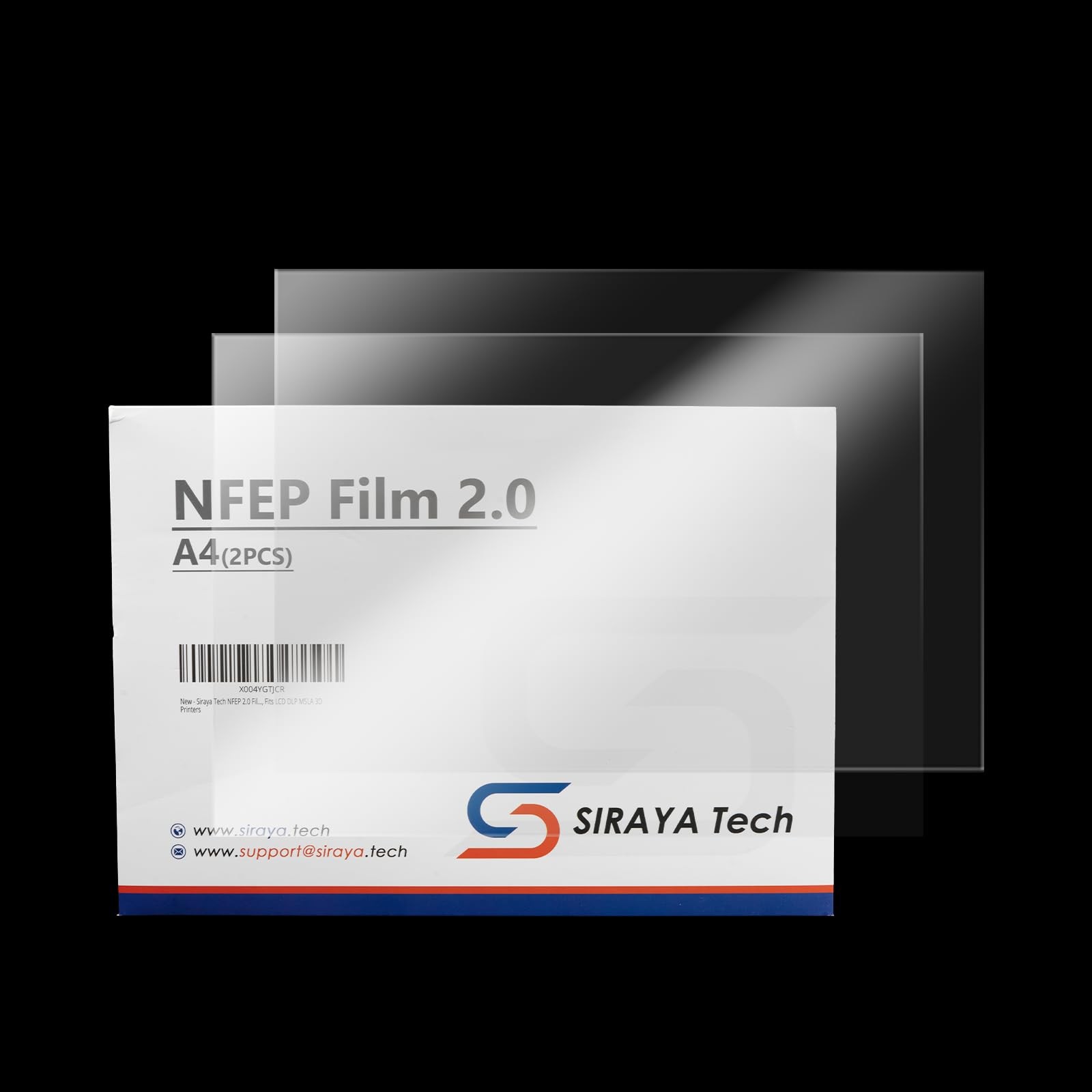 Siraya Tech 2 Pcs NFEP Film 2.0 (Enhanced PFA) - A4 Size (210 x 297mm) Premium R