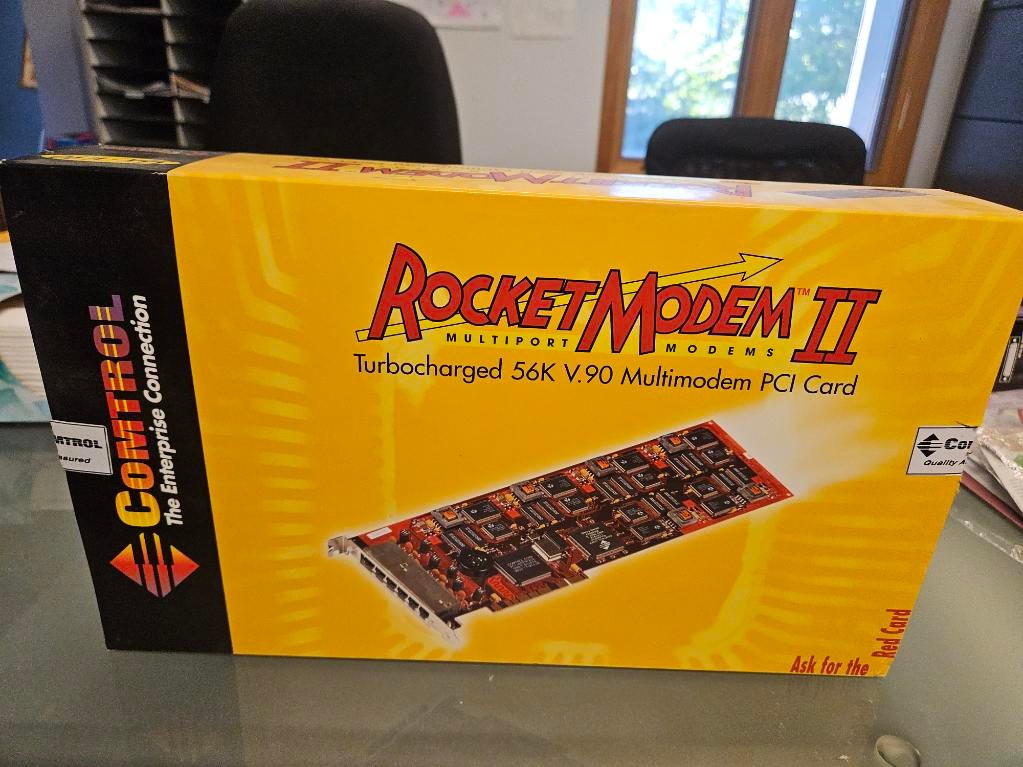 MINT TESTED COMTROL ROCKET MODEM II V.90 - COMPLETE IN BOX