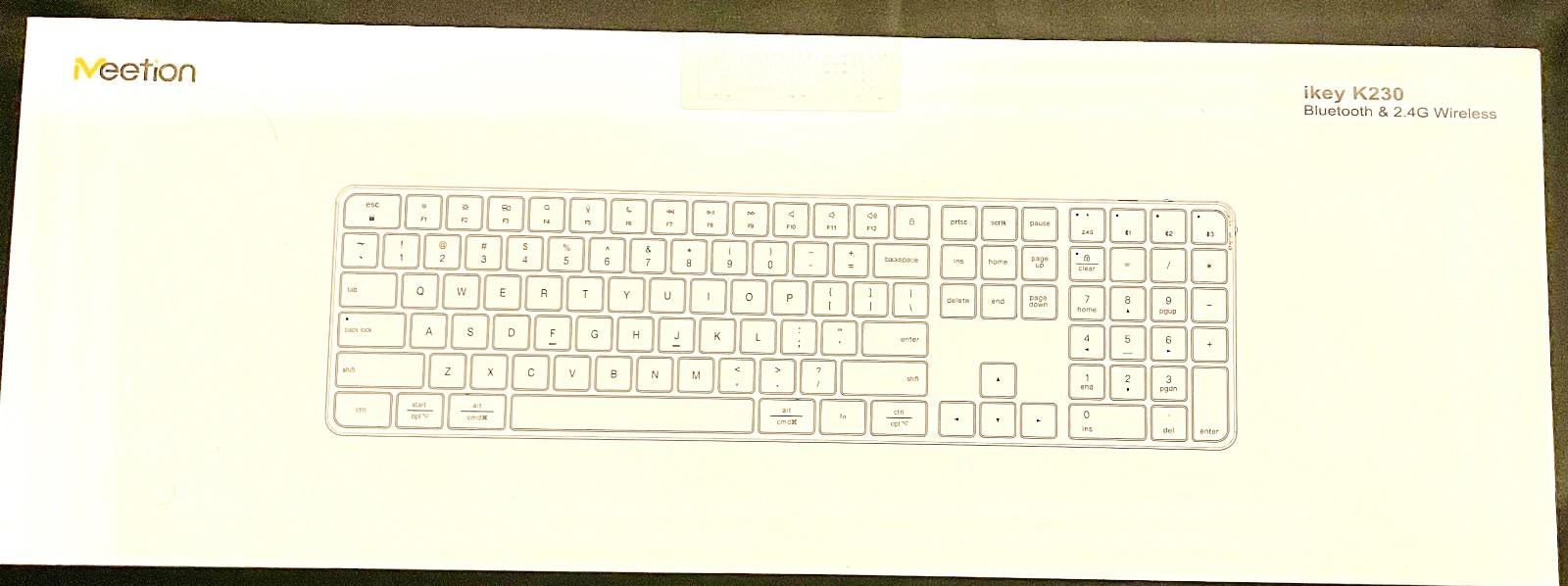 Meetion IKey K230 Wireless Keyboard (Apple Keyboard)