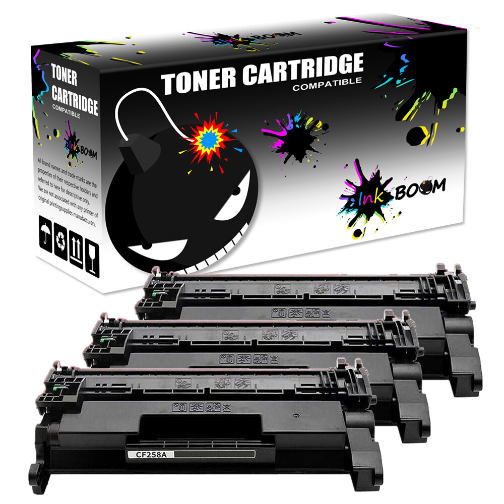 3BK Toner Cartridge replace for HP CF258A NO-CHIP LaserJet M404dw MFP M428dw