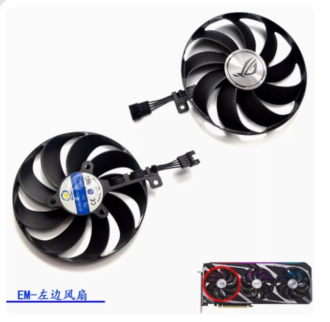 For ASUS RTX3060 3050 ROG STRIX Raptor Graphics Card Cooling Fan CF9010U12D New