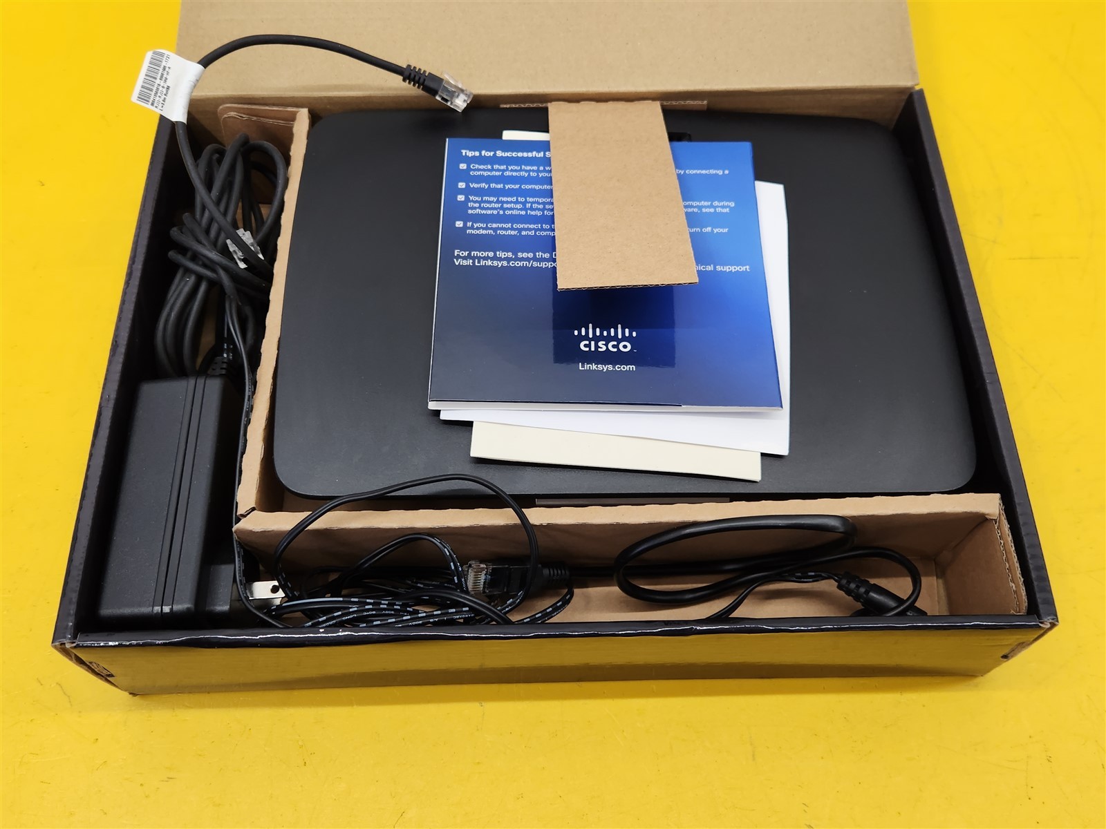 ⭐️⭐️⭐️⭐️⭐️Cisco Linksys Smart WiFi Router AC 1750 EA6500 w Cables & Install Disc