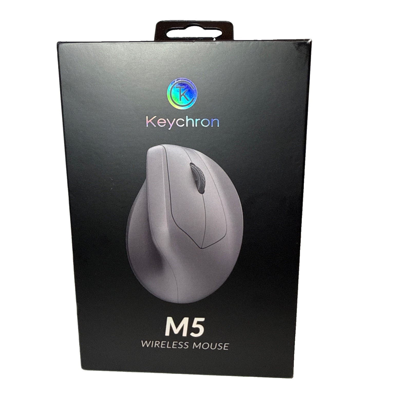 Keychron - M5 Ergonomic Wired & Wireless Laser Mouse w/ Macro Button & Fast-S...