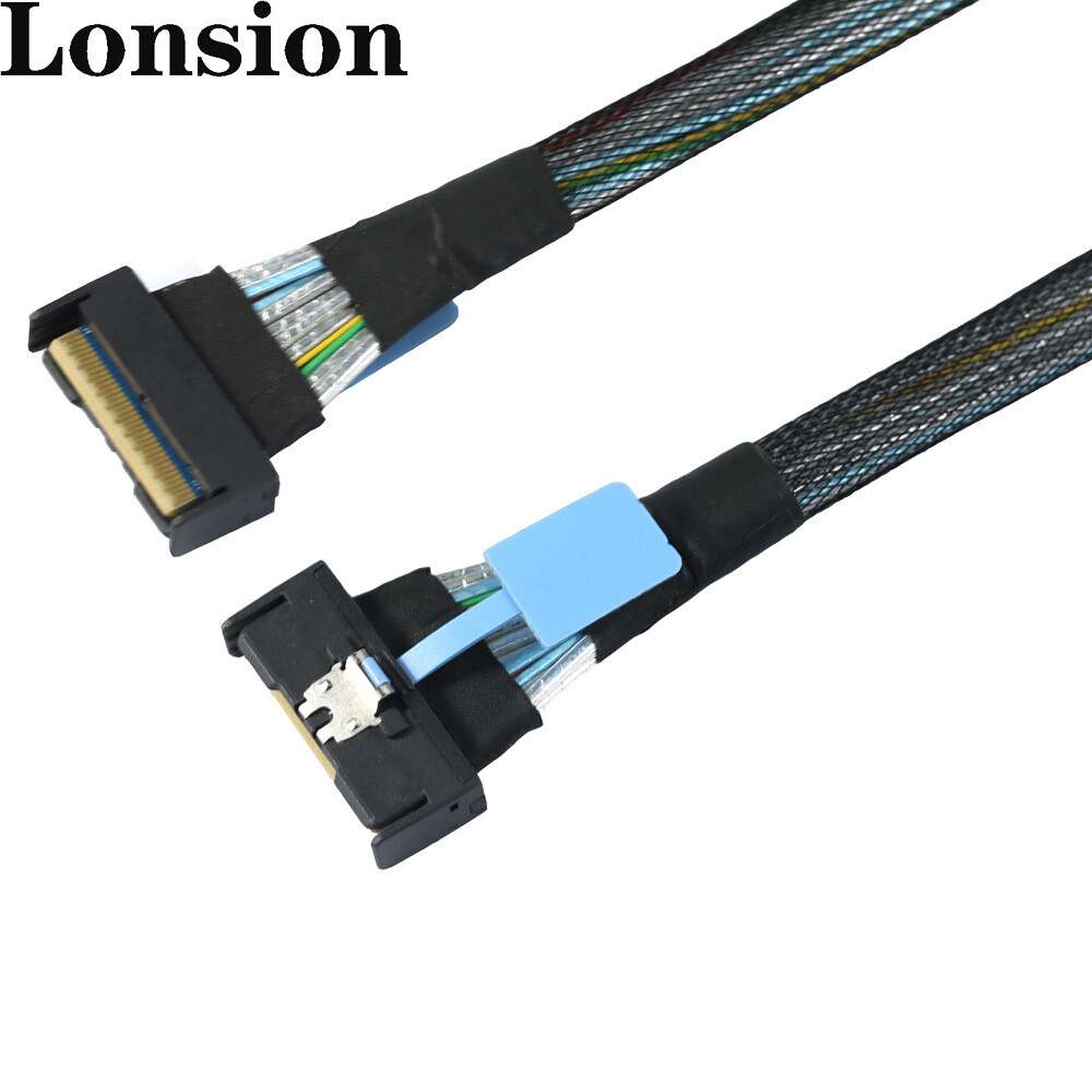 SAS MCIO SFF-8654 8I 5.0 74P PCIE to MCIO SFF-8654 connection cable