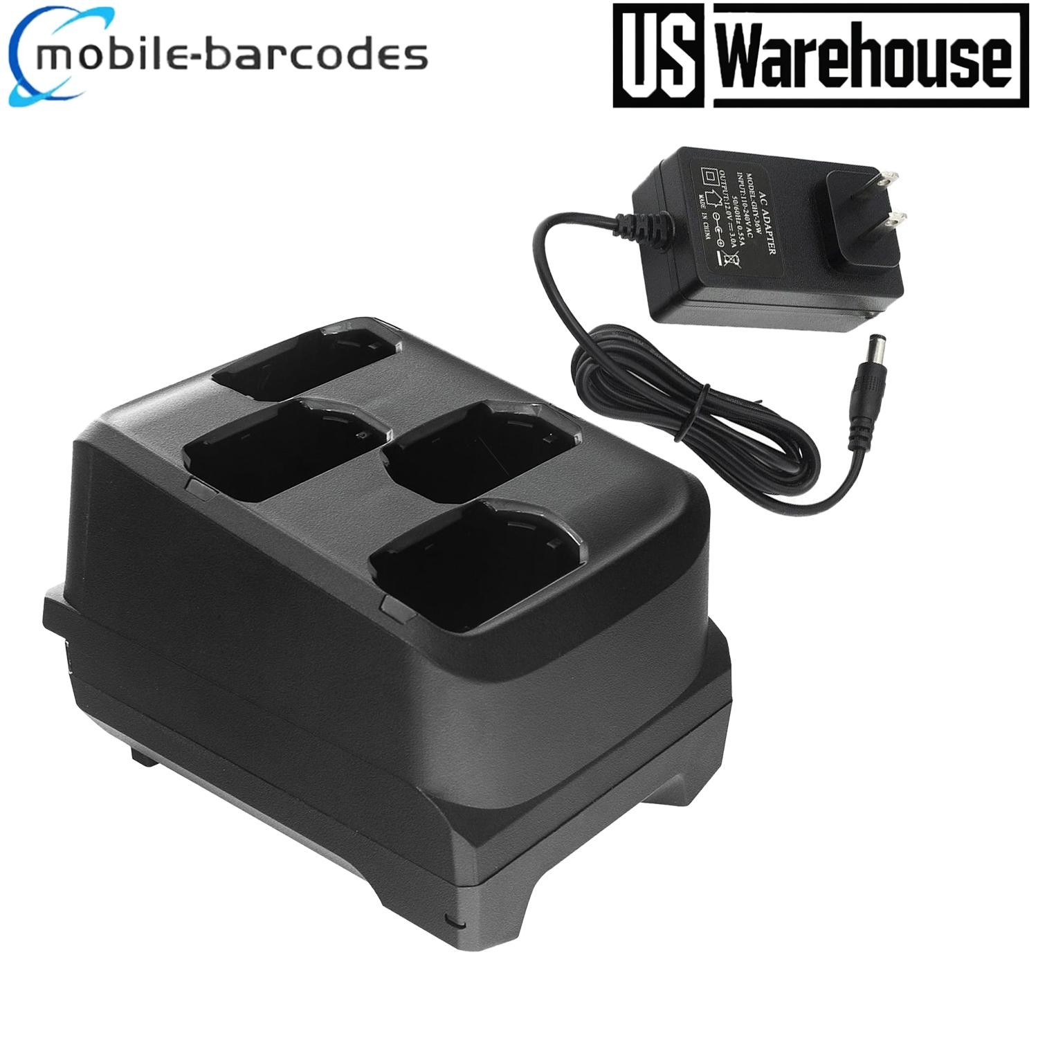 For Zebra MC32N0 MC3300 Scanner 4-Slot Battery Charger Cradle SAC-MC33-4SCHG-01