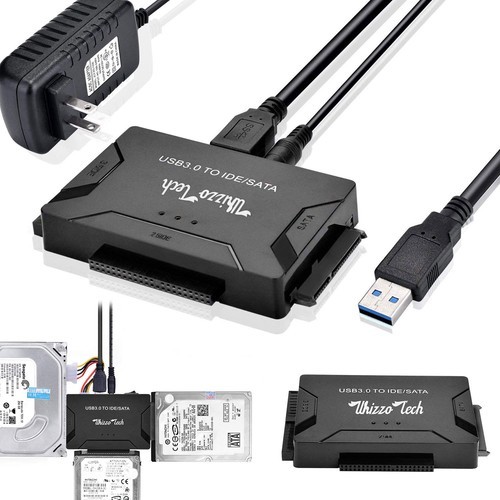 USB 3.0 to IDE/SATA Converter External Hard Drive Adapter Kit 2.5"/3.5" Cable zz