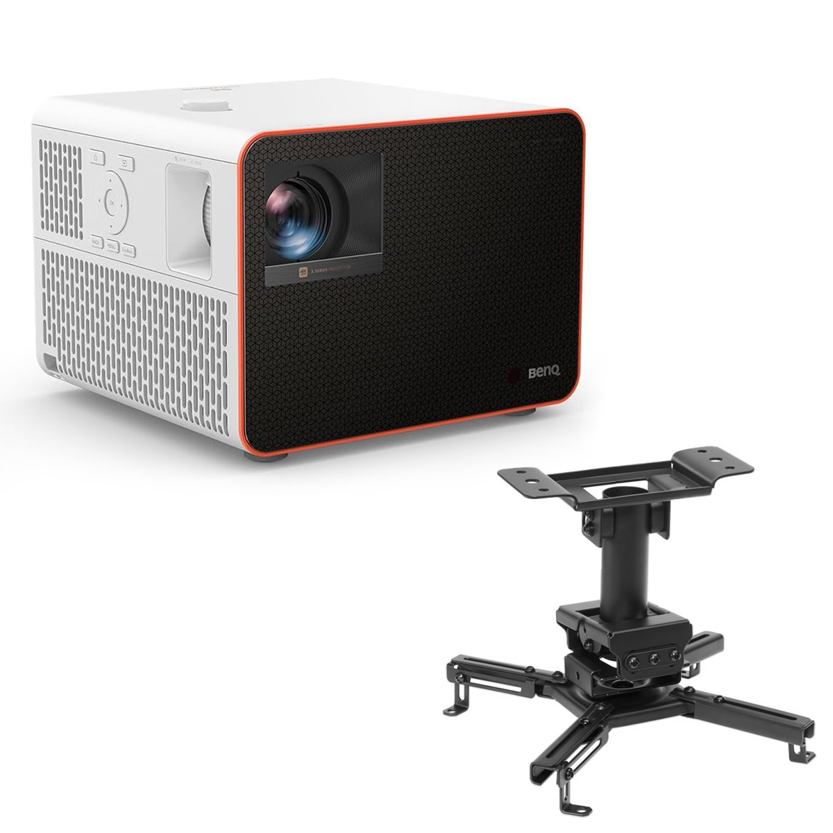 BenQ X3100i 4K Ultra HD HDR 4LED DLP Gaming Projector, Bundle with H&A Ceiling M