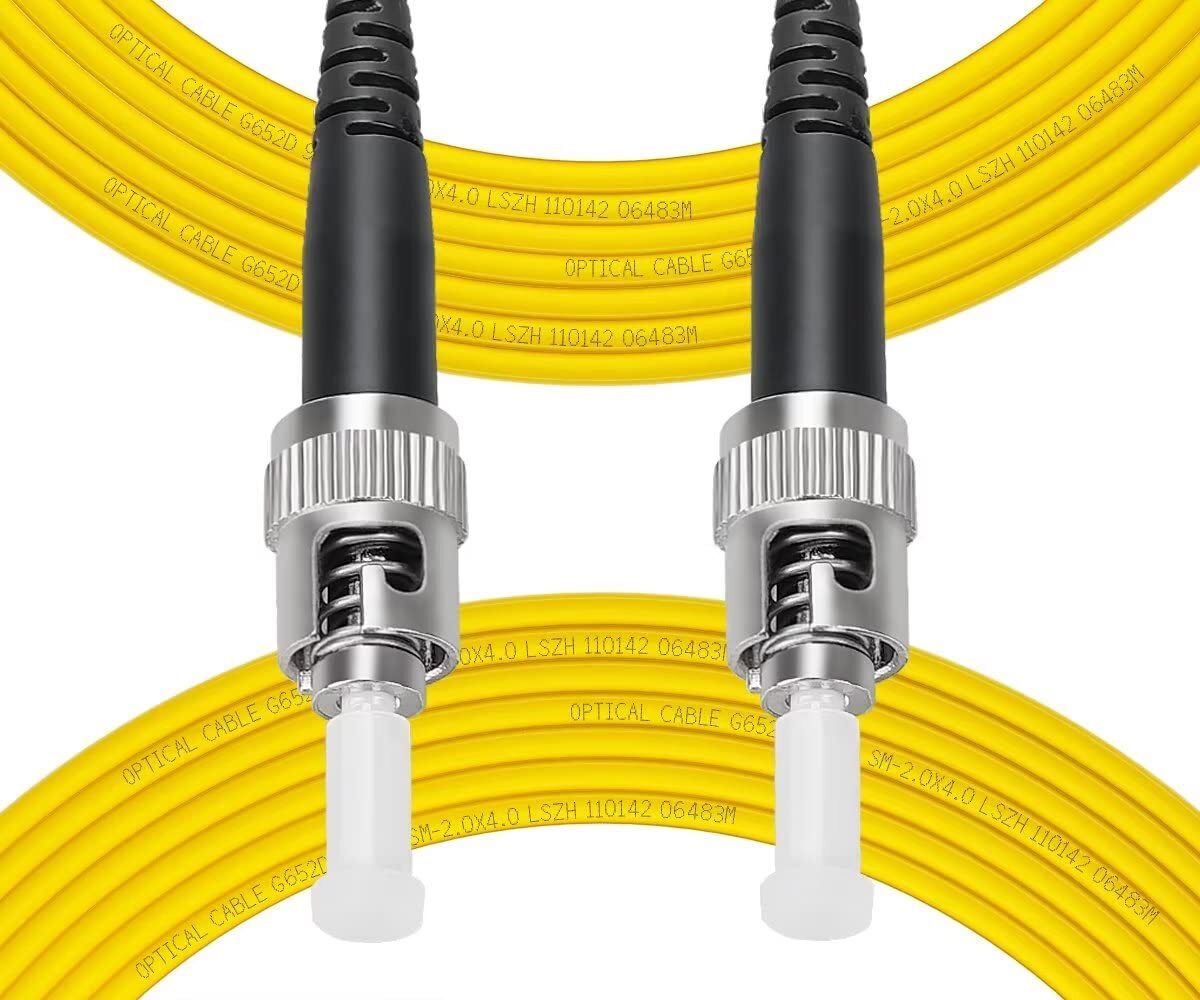 -10m(33ft) OS2 ST/UPC to ST/UPC Fiber Patch Cable Single Mode Fiber, Simplex,...