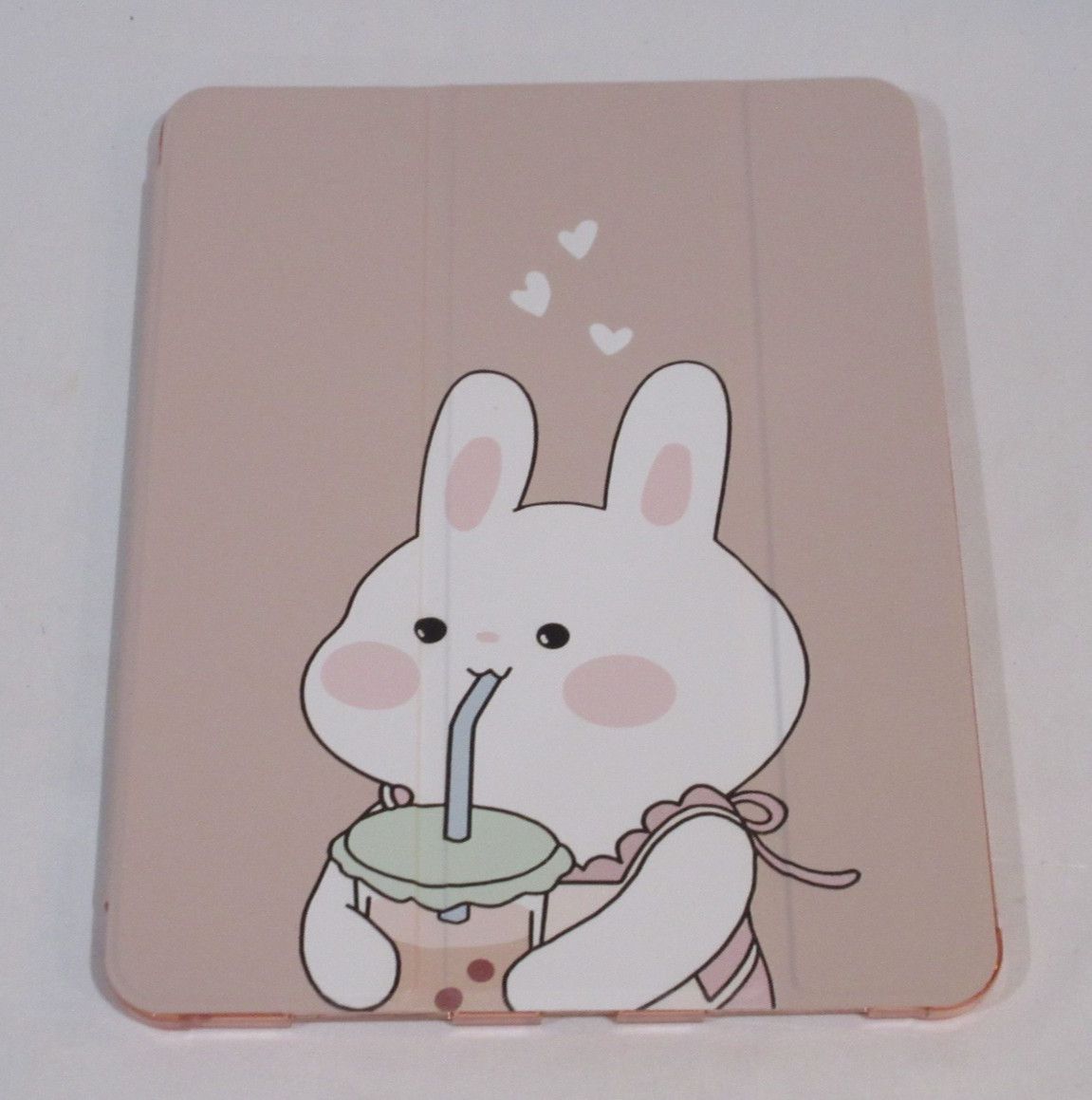 SVcase Bunny Rabbit With Boba Tea Pink Tablet Case Cover For 9.5" Device