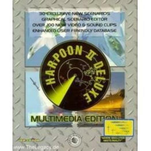 Harpoon II 2 Deluxe PC CD command naval air forces war ships game + add-ons
