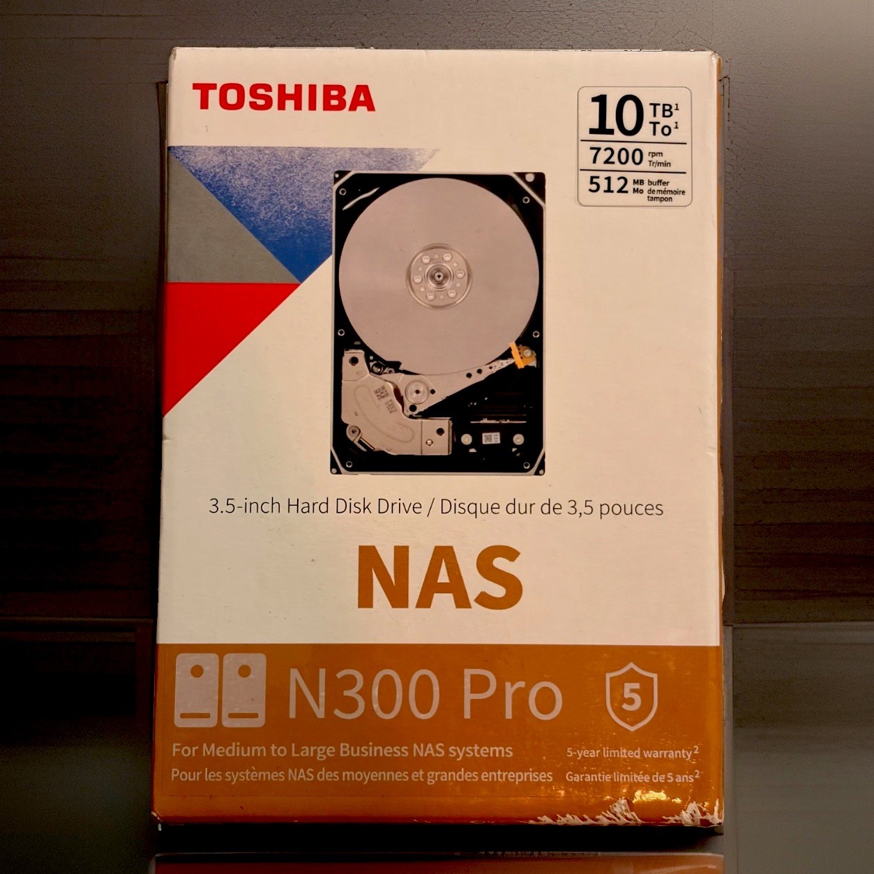 Toshiba N300 Pro 10TB NAS HDD 7200RPM 3.5" Open Box Tested Minimal Run Time