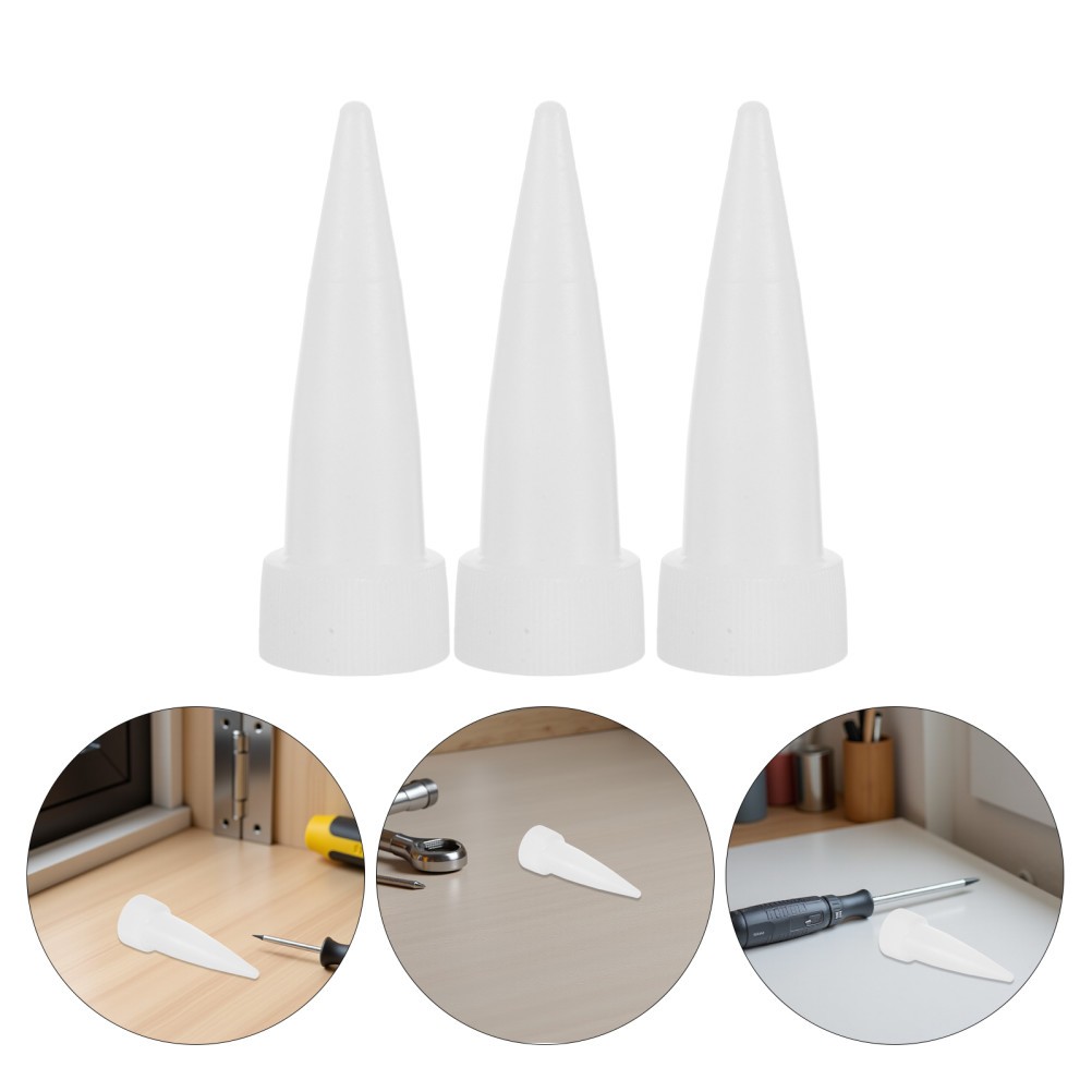 10Pcs Reusable Plastic Caulk Nozzle Tips for Home Precise Sealant Application