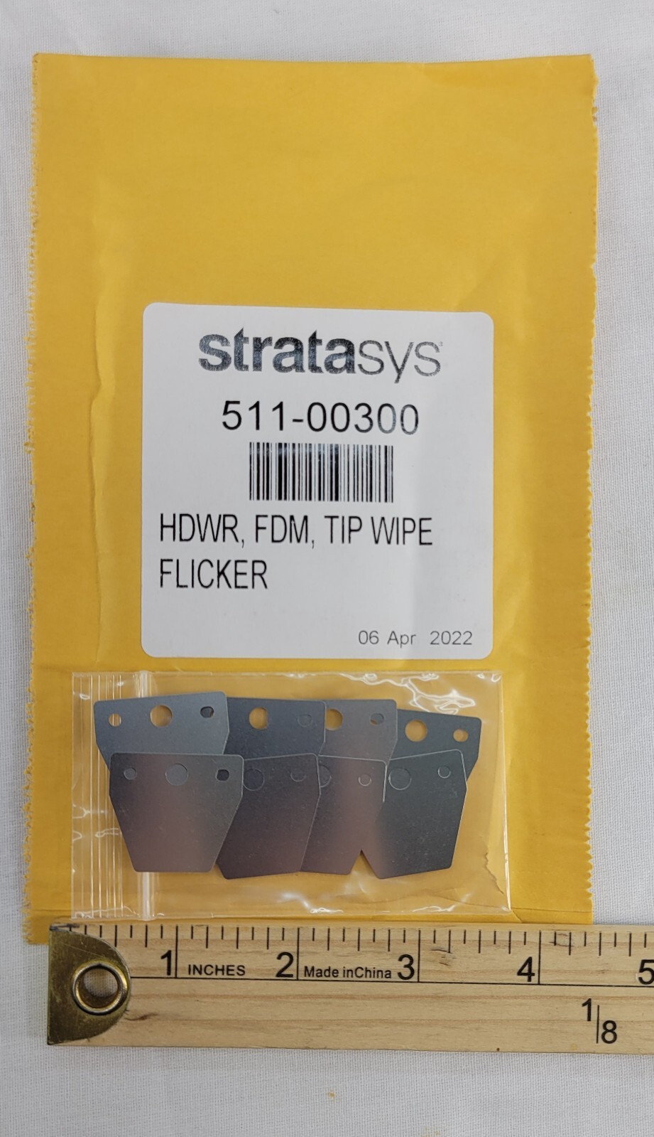 Stratasys 511-00300 Tip Wipe Flicker Metal or Metal with Silicone Lot of 8 NEW