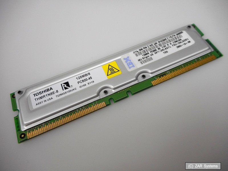 IBM 20L0281 128MB RIMM PC800 Memory RAM Module for Netvista, IntelliStation