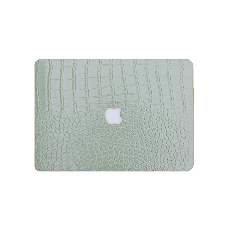 Green Crocodile PU Leather Shell Case Cover For MacBook Air Pro 13 inch 14 15 16
