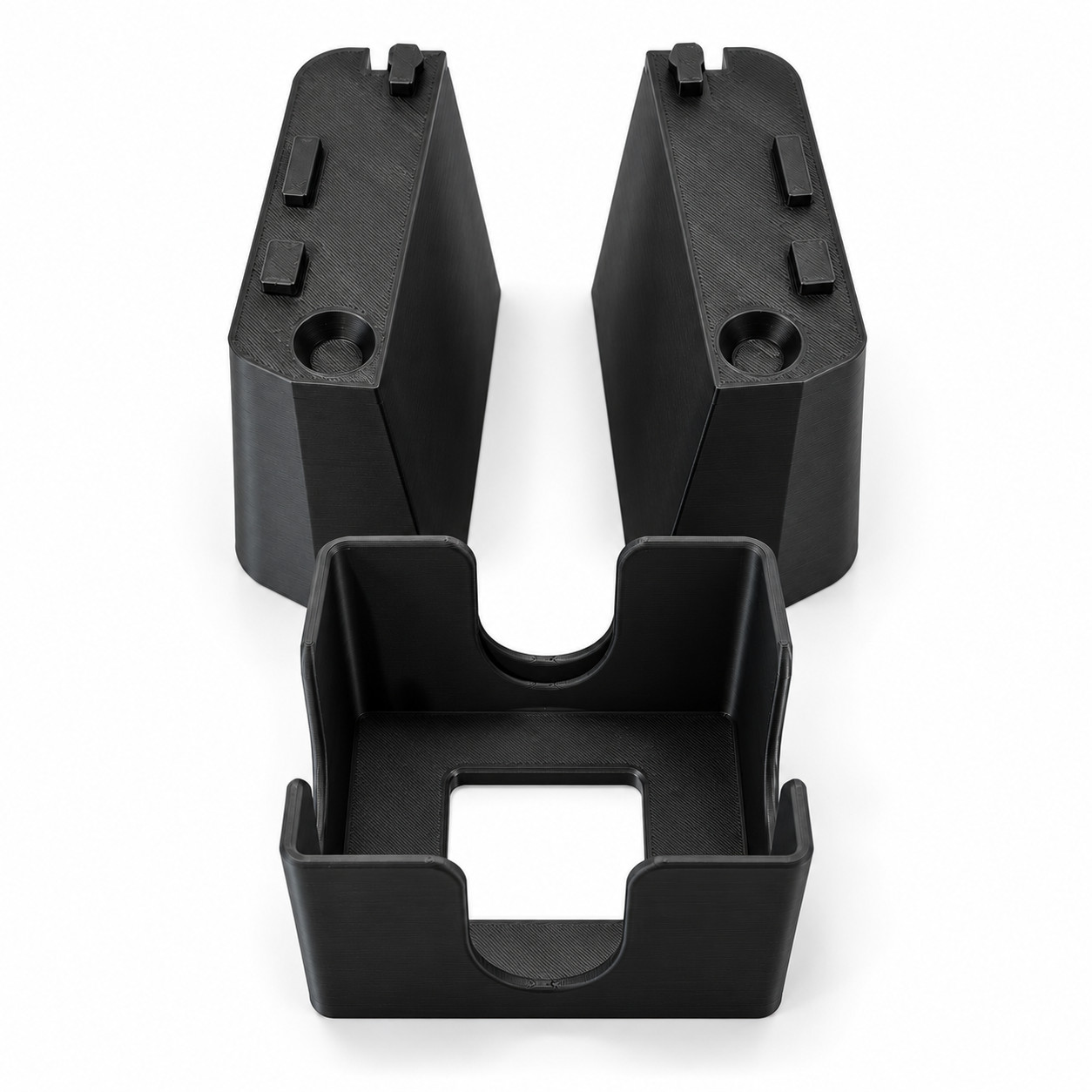 XTRA Tall Scanner Risers & Card Catch Bin for Ricoh fi-8170 Black  made in USA