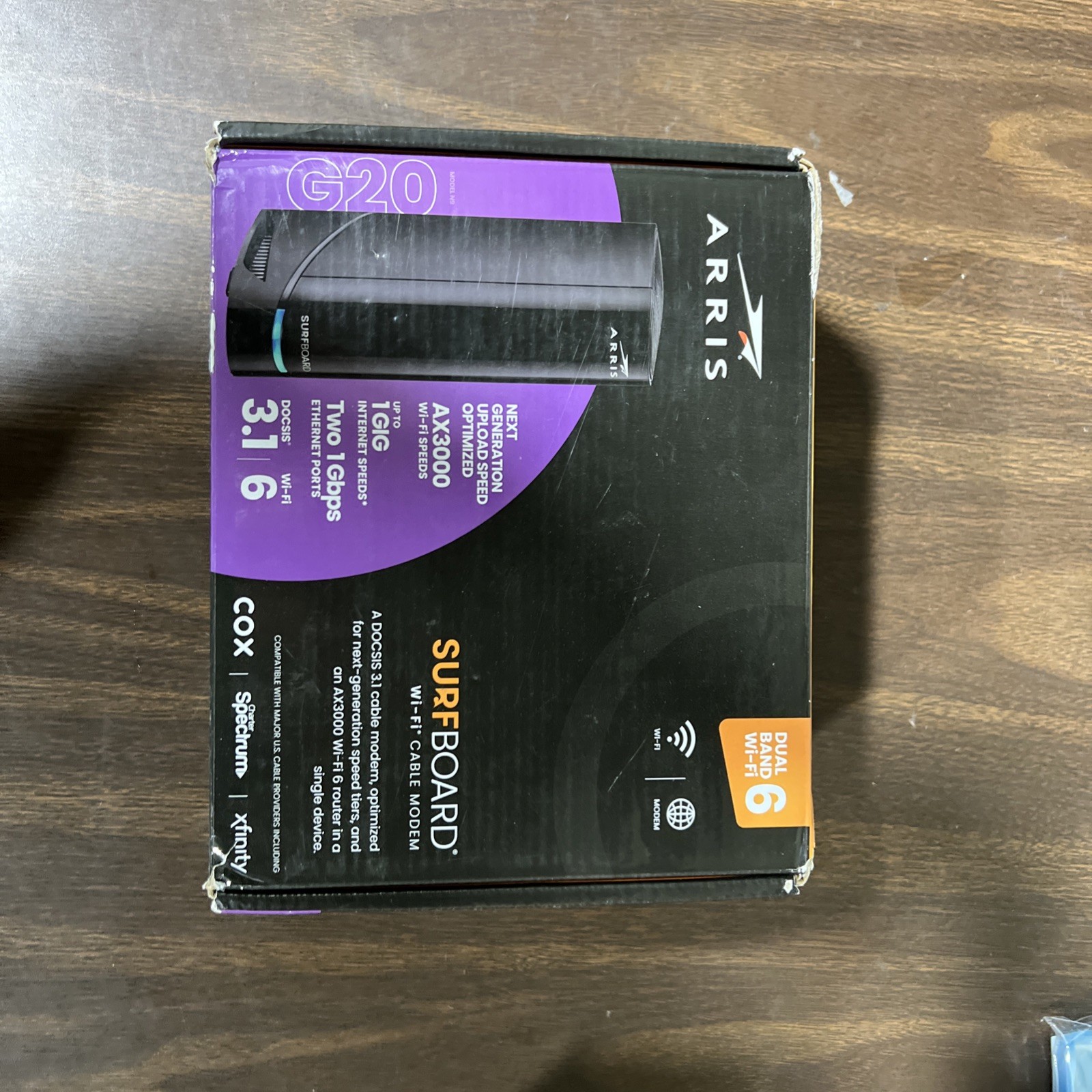 ARRIS G20 DOCSIS 3.1 Cable Modem & AX3000 WiFi 6 Router  USED READ