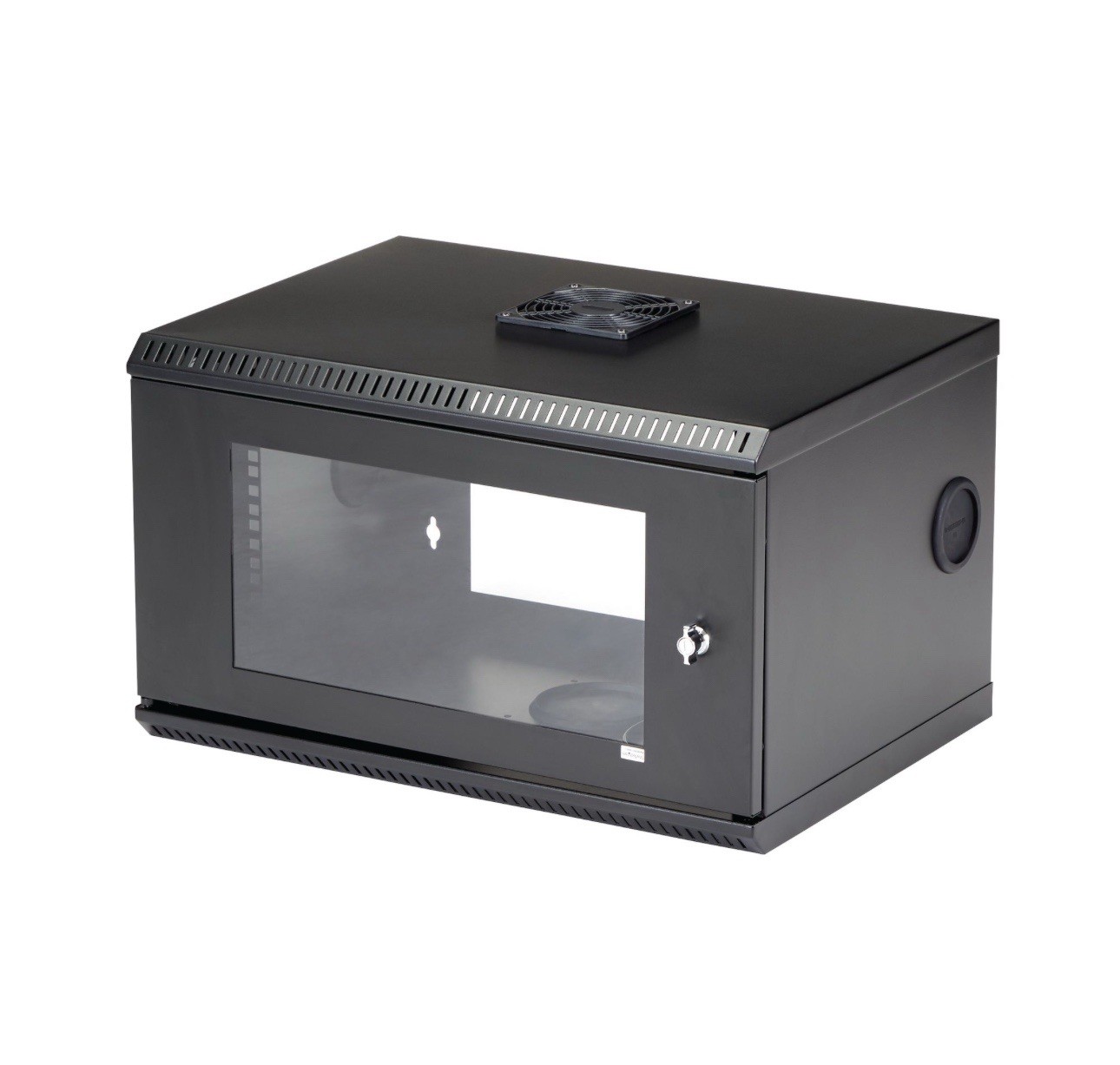 2-Post 6U Wall Mount Network Cabinet W/ 1U Shelf, 19" Wall-Mounted Server Rack f
