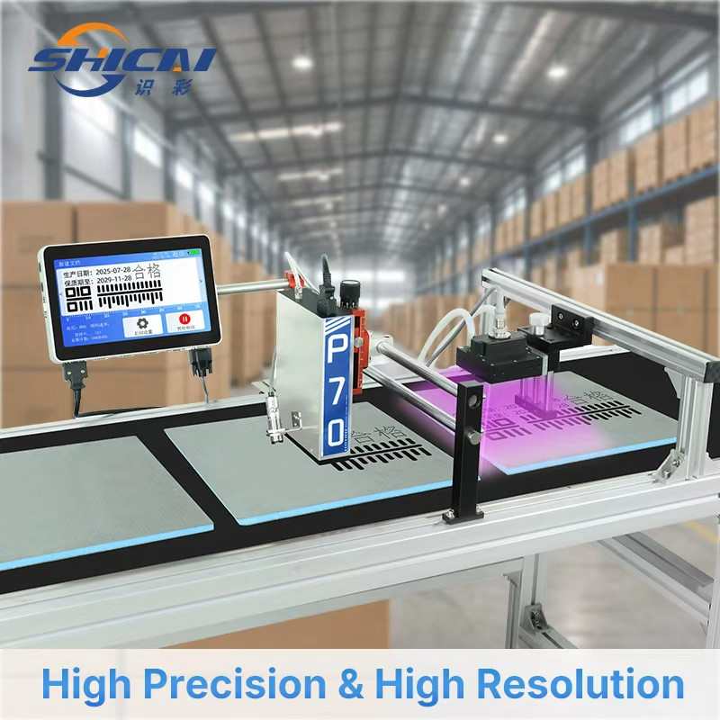 Automatic Large Character UV Inkjet Printer 7cm Piezo Head Industrial Online
