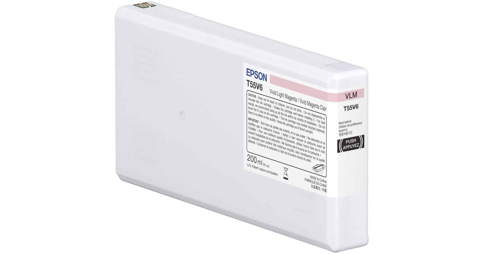 Epson T55V 200 mL Vivid Light Magenta Ink Cartridge [T55V600]