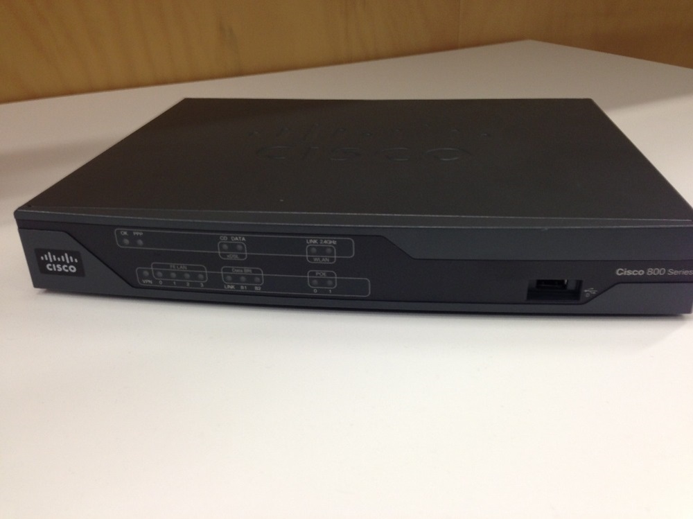 Cisco 887 341-0135-03 Integrated Services Router ADSL2/2+, security