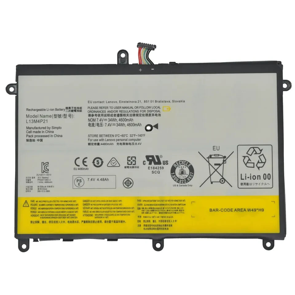 Genuine L13M4P21 L13L4P21 Battery for Lenovo IdeaPad Yoga 2 11 20332 20343 20428